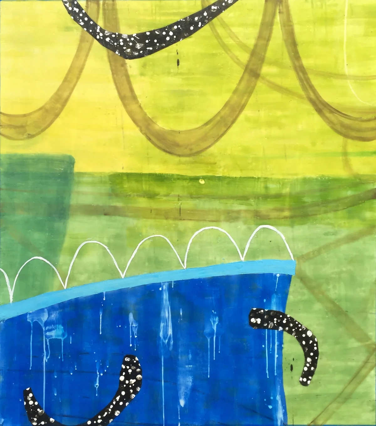 Untitled L855 46x41 encaustic on paper