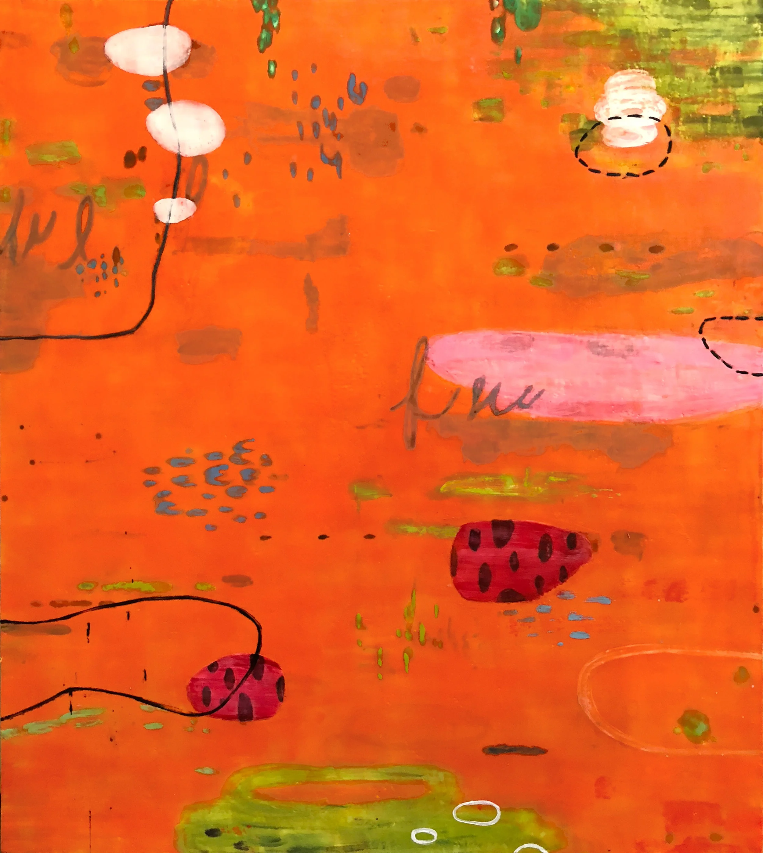 Untitled 351 54x48 encaustic on panel