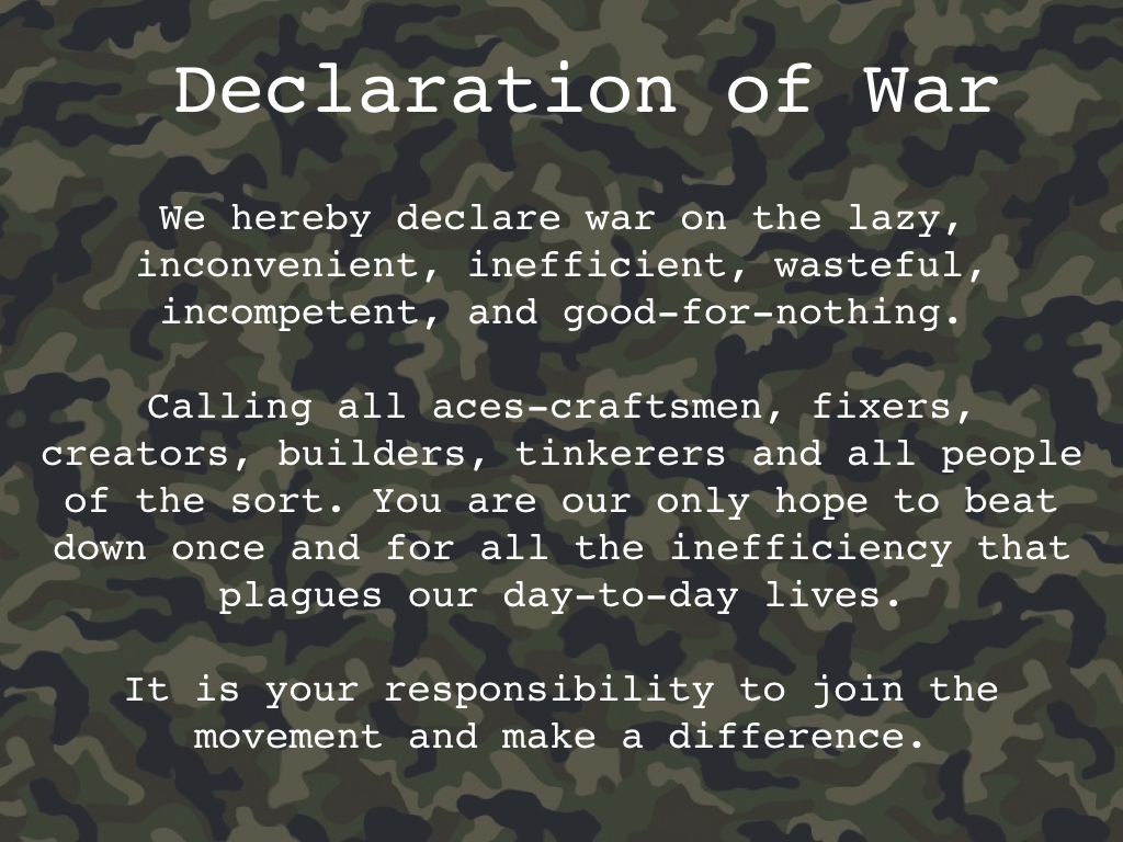 The Army manifesto