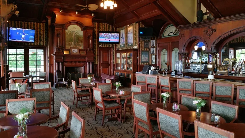 Zane Grey Lounge offers air-conditioned seating like going back in time.