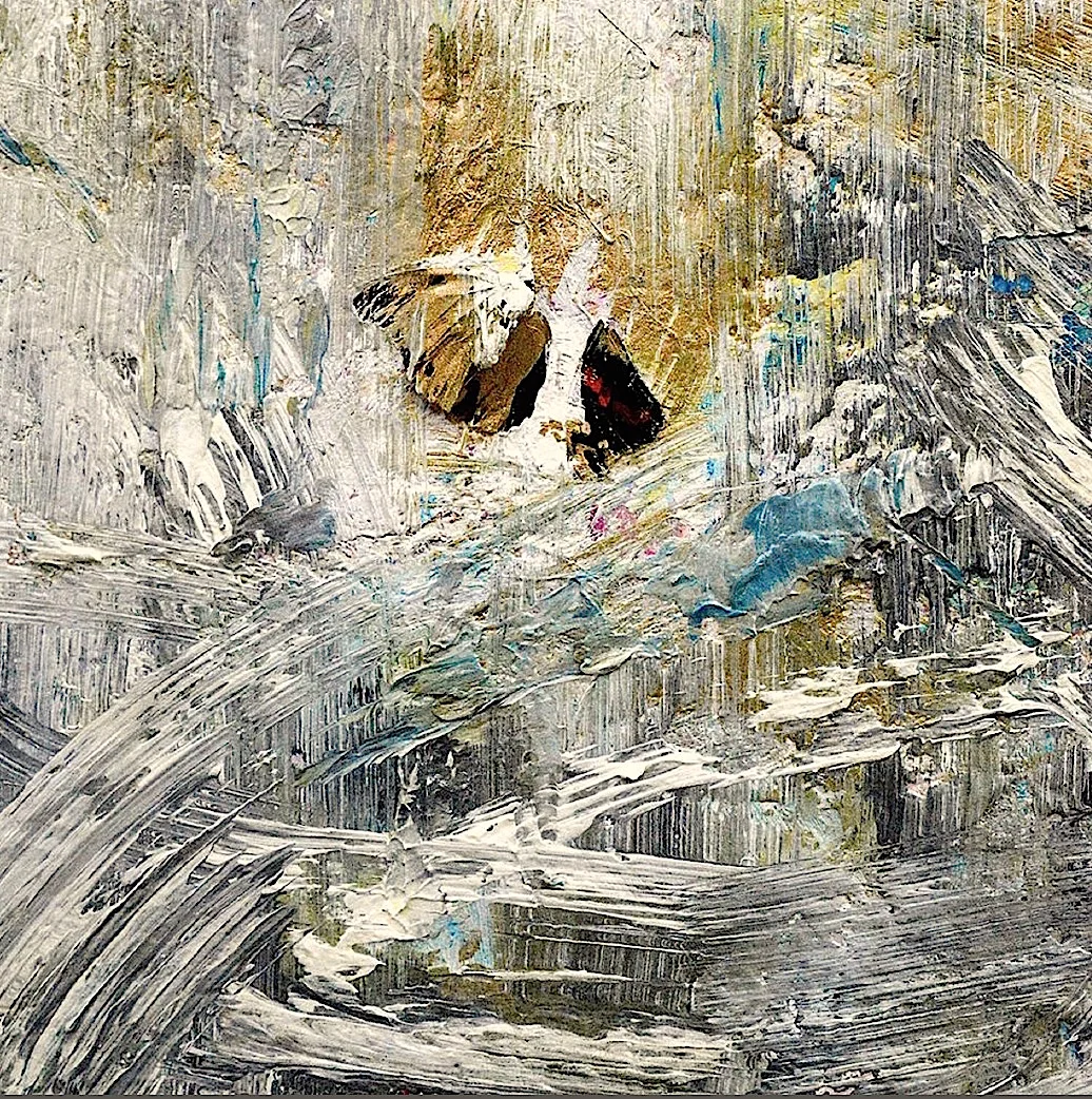 painting "Inextricable-3", (detail), 2014