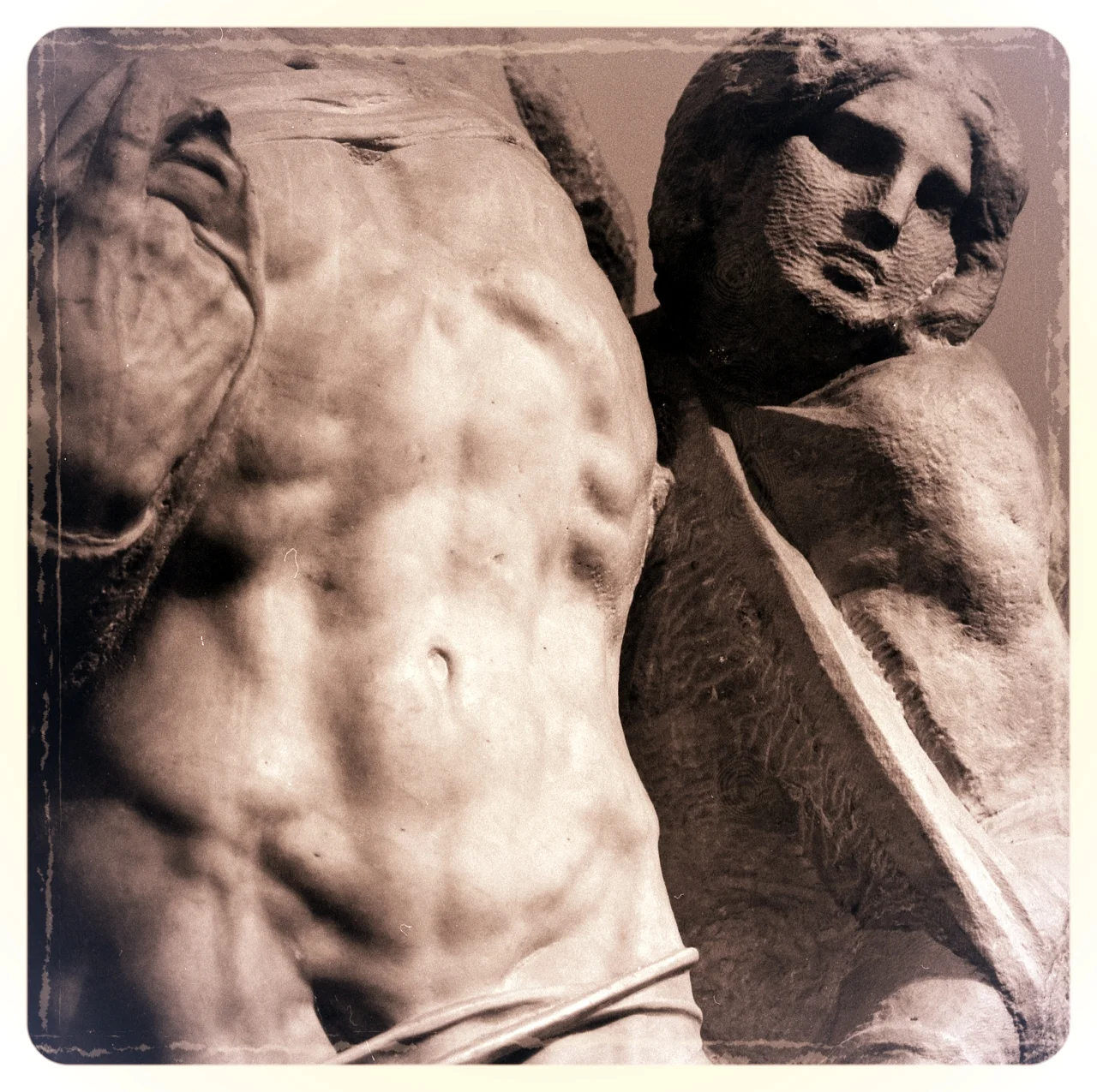 Michelangelo's Palestrina Pietà (detail)