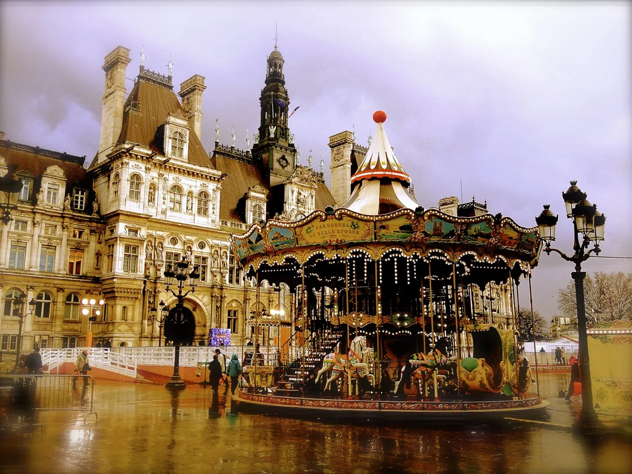 carousel in Hotel de Ville of Paris
