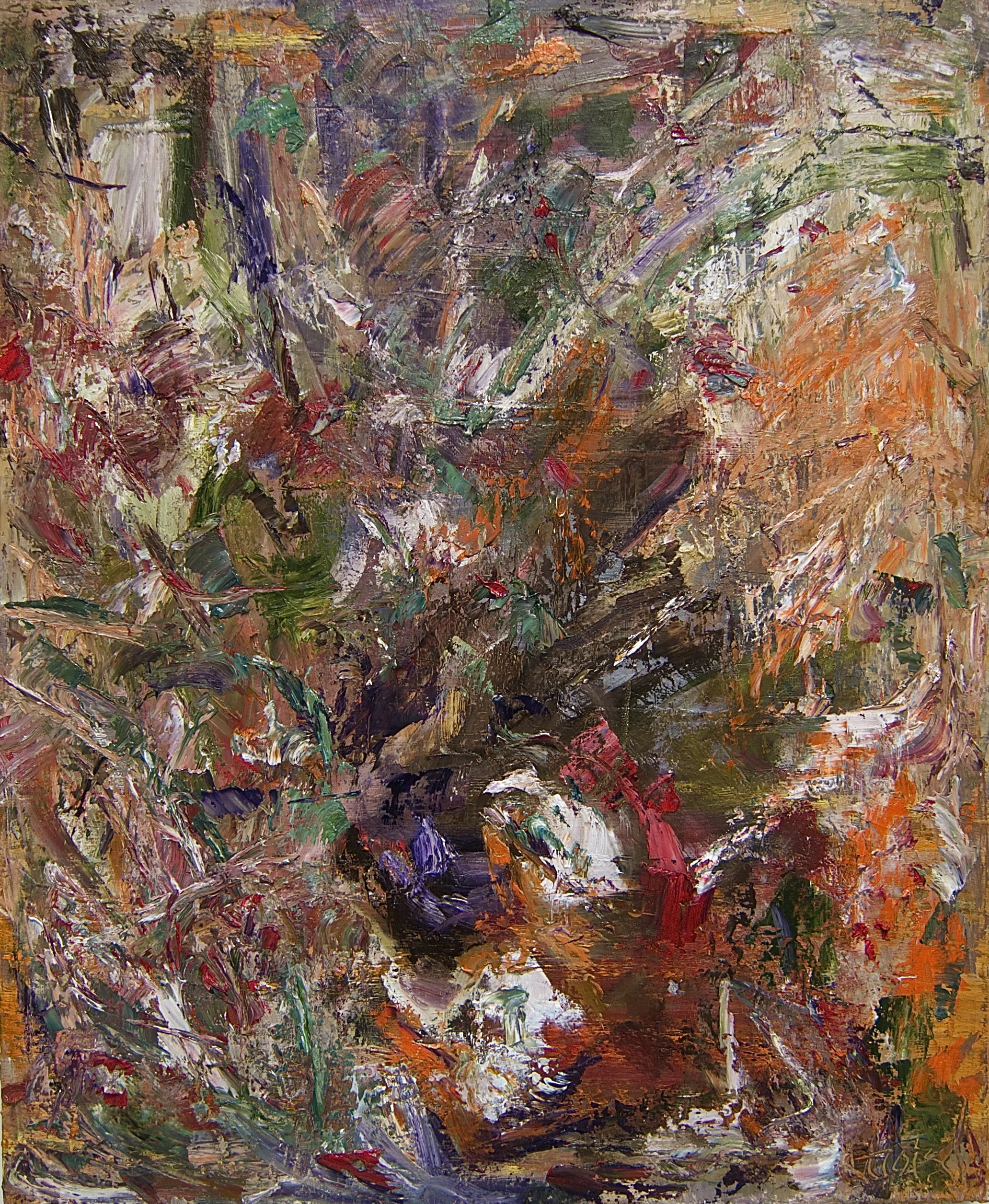 Akua 6 , 2012 oil on canvas, 34 x 28 in, 86 x 71 cm