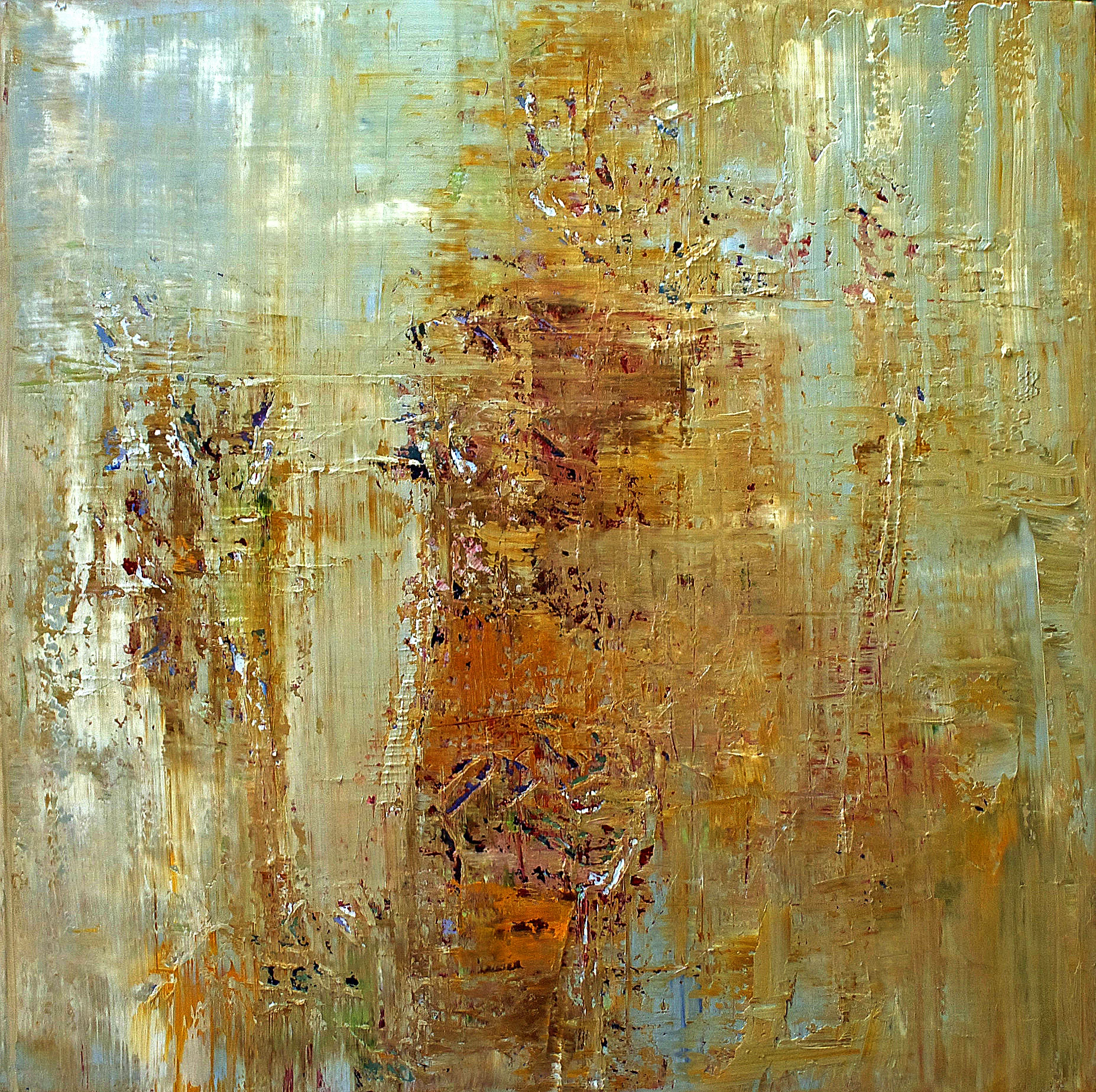   Mantegna 2 , 2010  oil on canvas, 30 x 30 in, 76 x 76 cm, private collection 