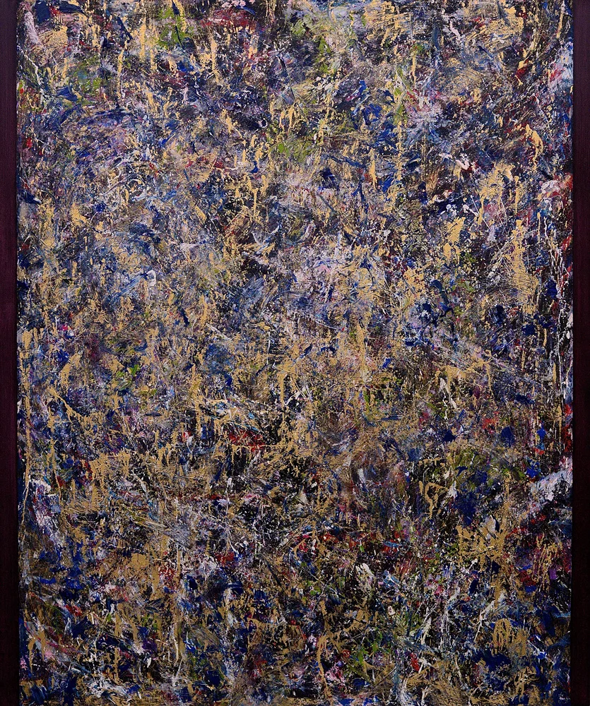 Le Loubinou II, 2016 oil and metallic pigments on linen, 72 x 60 in, 183 x 153 cm see details