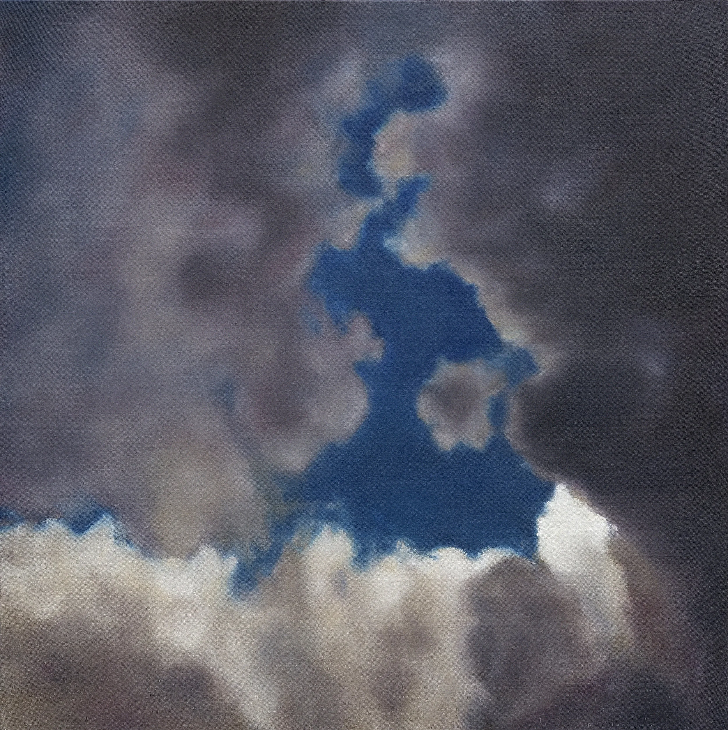 Ether sans Oiseaux 1, 2016 oil on linen, 39 x 39 in, 100 x 100 cm