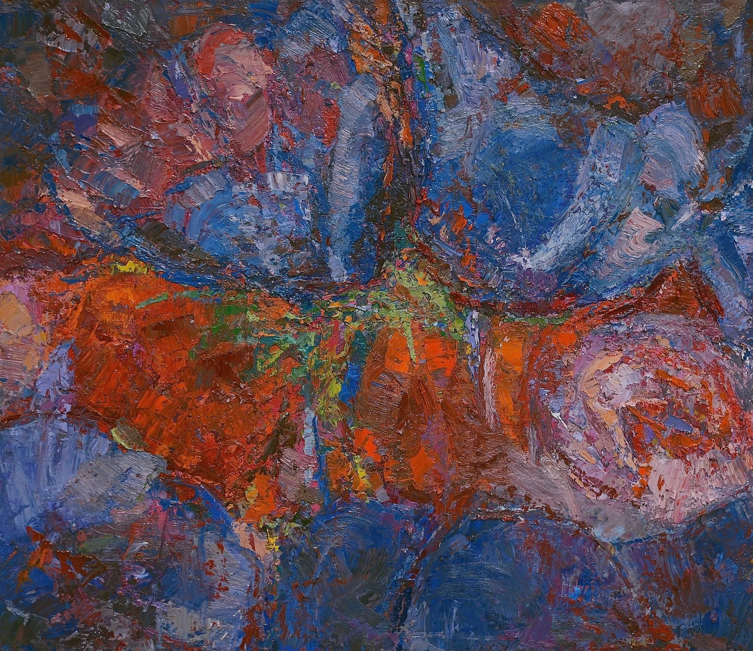  Anémone III, 2013  oil on canvas, 26 x 30 in, 76 x 66 cm 
