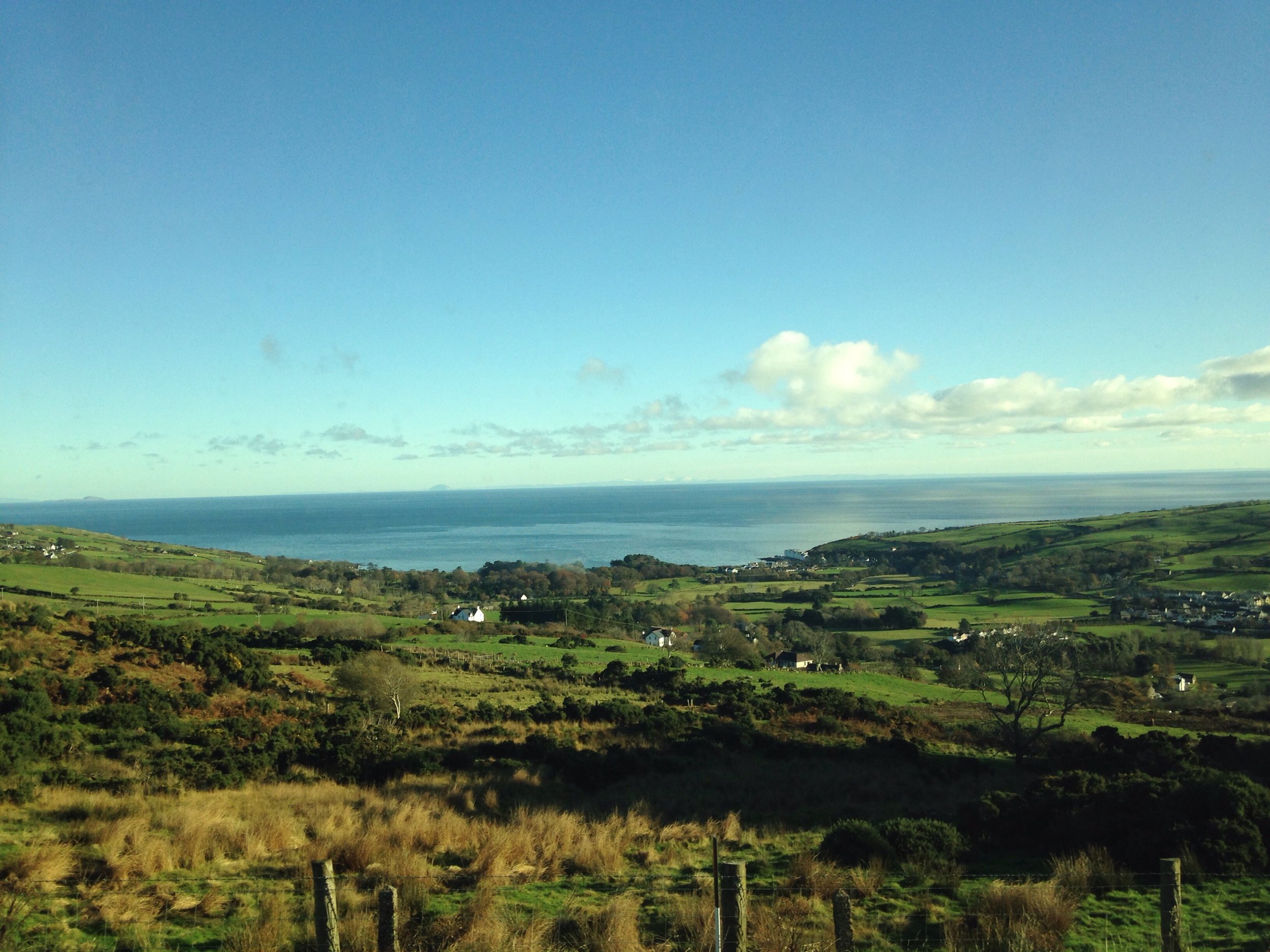 Looking out over Northern Ireland. © E.A. Crunden