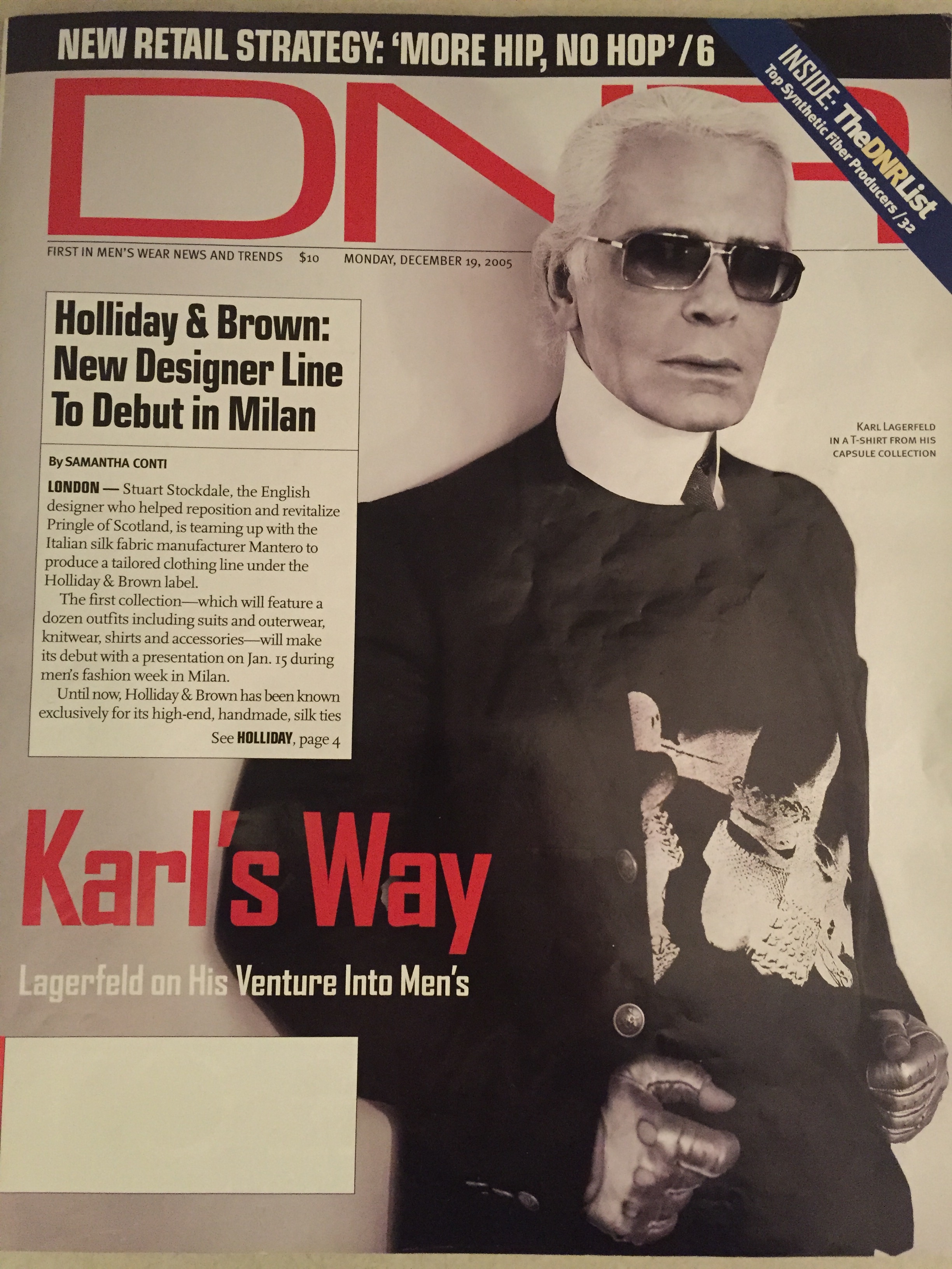Karl Lagerfeld, DNR magazine