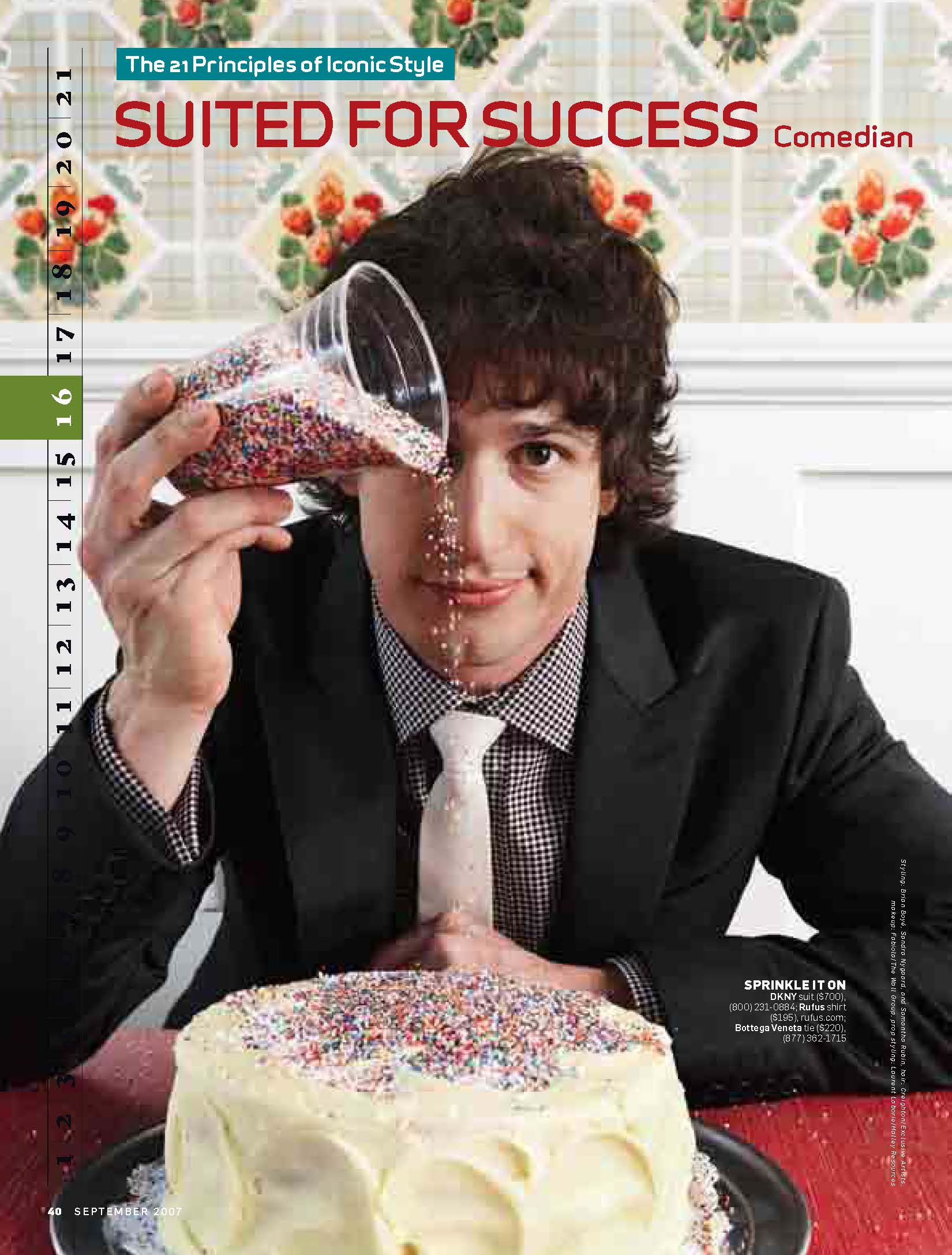 Andy Samberg, Men's Health