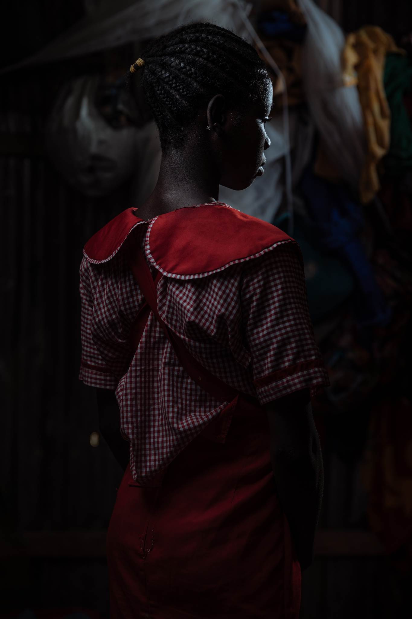 13 year old Mary lives with her mother Hannatu in Maiduguri. When she was 10 years old her village was attacked by Boko Haram and ended up being captured by them. She spent an entire month under their captivity where she was often beaten. She was lucky enough to escape with the help of another woman and later reunited with her family in Maiduguri.
