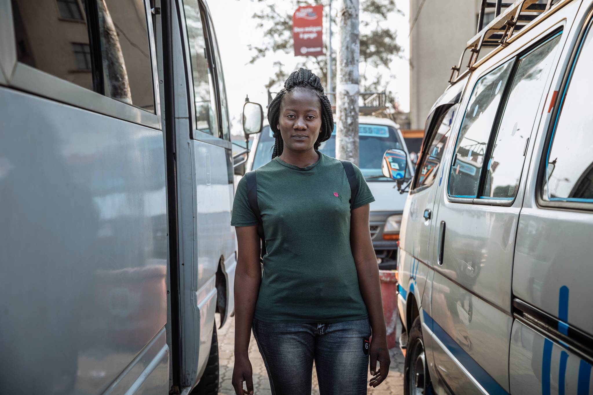 Daly Neema, secretary of the Goma-based Classic Travel Agency, has trained more than 100 bus drivers about techniques for preventing the spread of Ebola by detecting symptoms in their passengers. 'We need them to be an example to all travellers, bec
