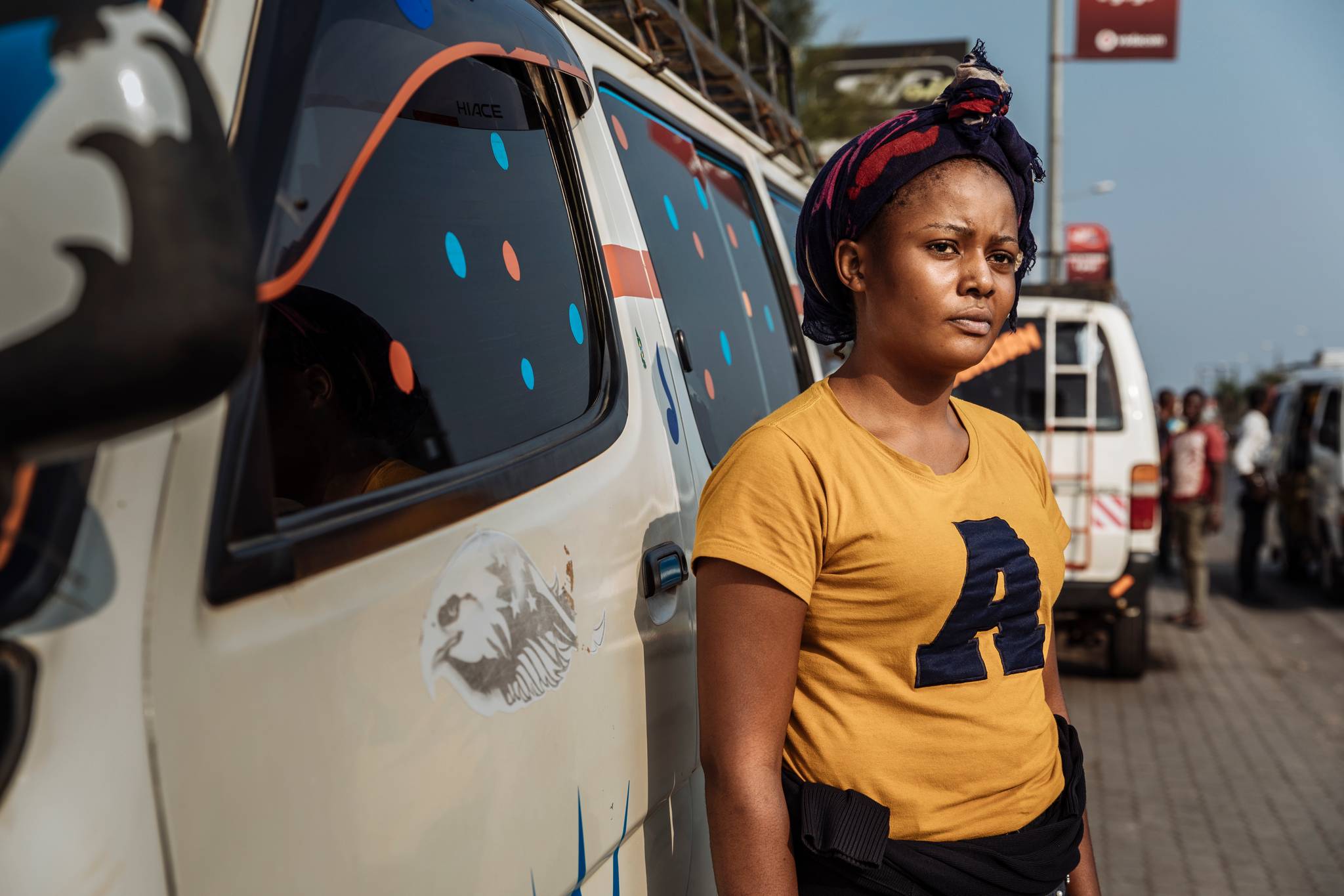 Bukana Deno is a merchant who transports fruits and vegetables from her home in Butembo to sell in Goma. Like many others she relies on free movement along the highway to earn a living.