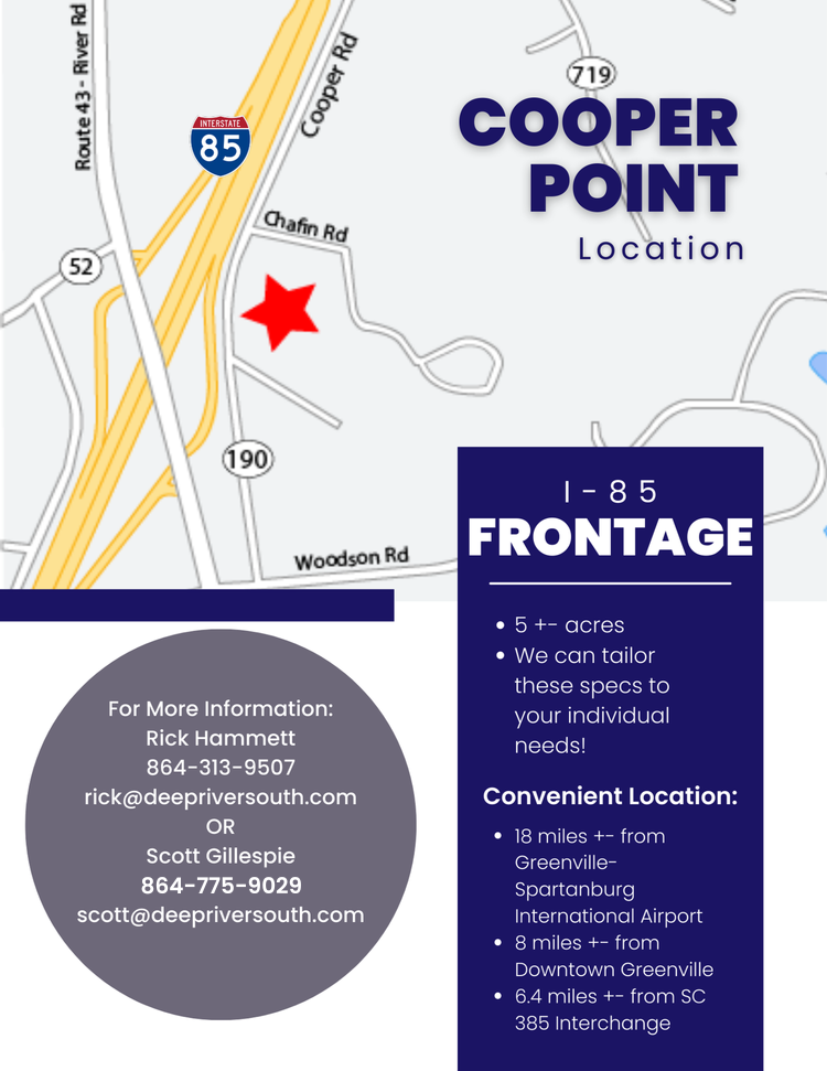 Cooper Point & Old Woodruff Road — Deep River South Development