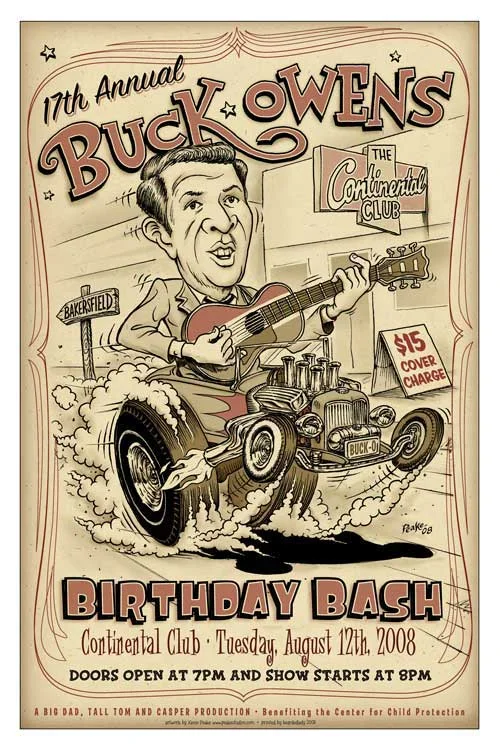 Buck Owens Birthday Bash Poster