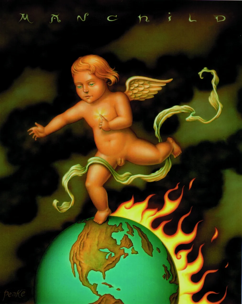 Manchild - Rock Promo Poster - Acrylic on Paper