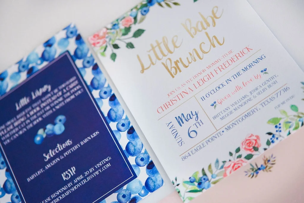 baby shower brunch invitation with blueberries and watercolor florals.jpg