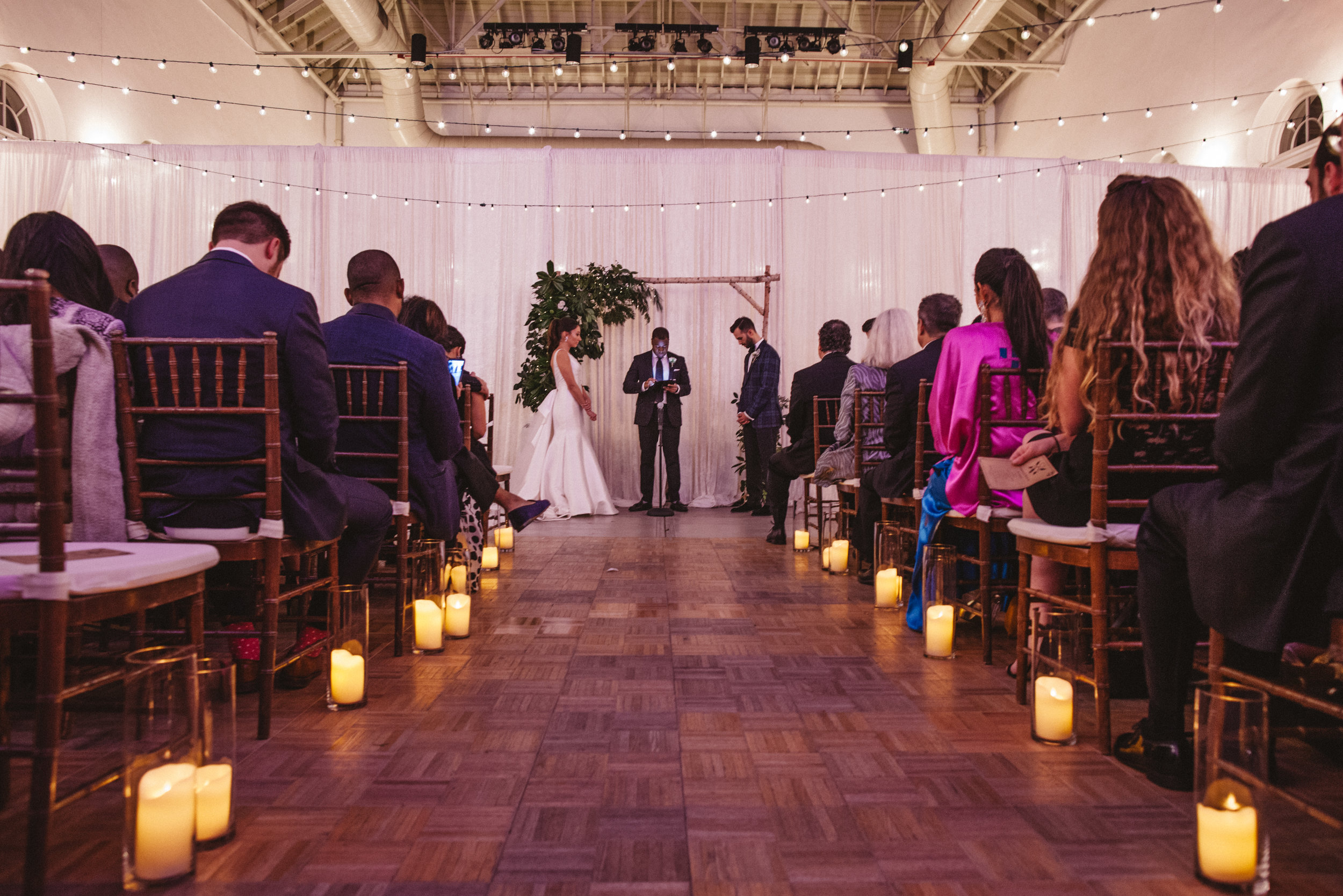 Wedding ceremony at Eastern Market in Washington DC