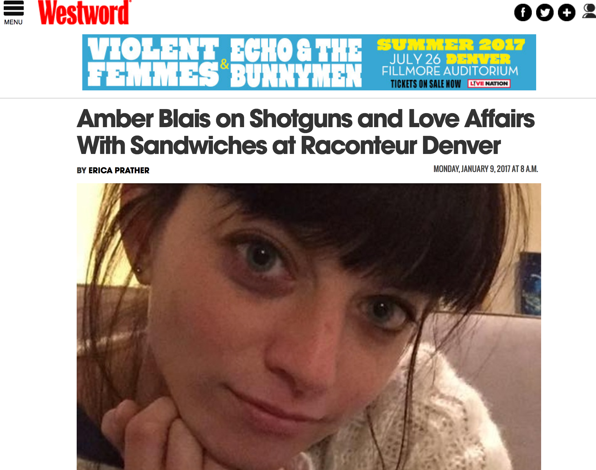 Amber Blais on Shotguns and Love Affairs with Sandwiches at Raconteur Denver