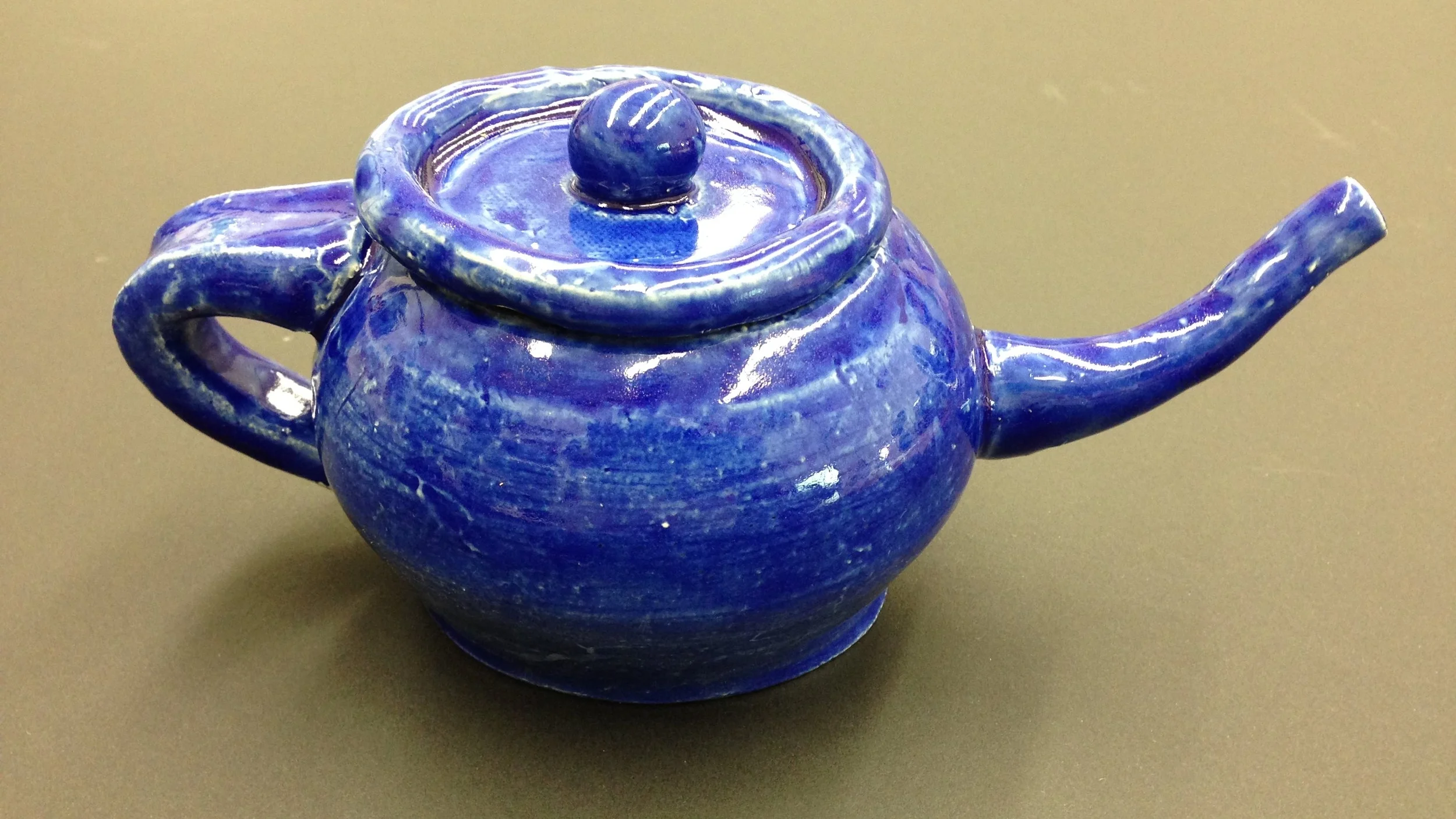 Tea Pot, low fire ceramic