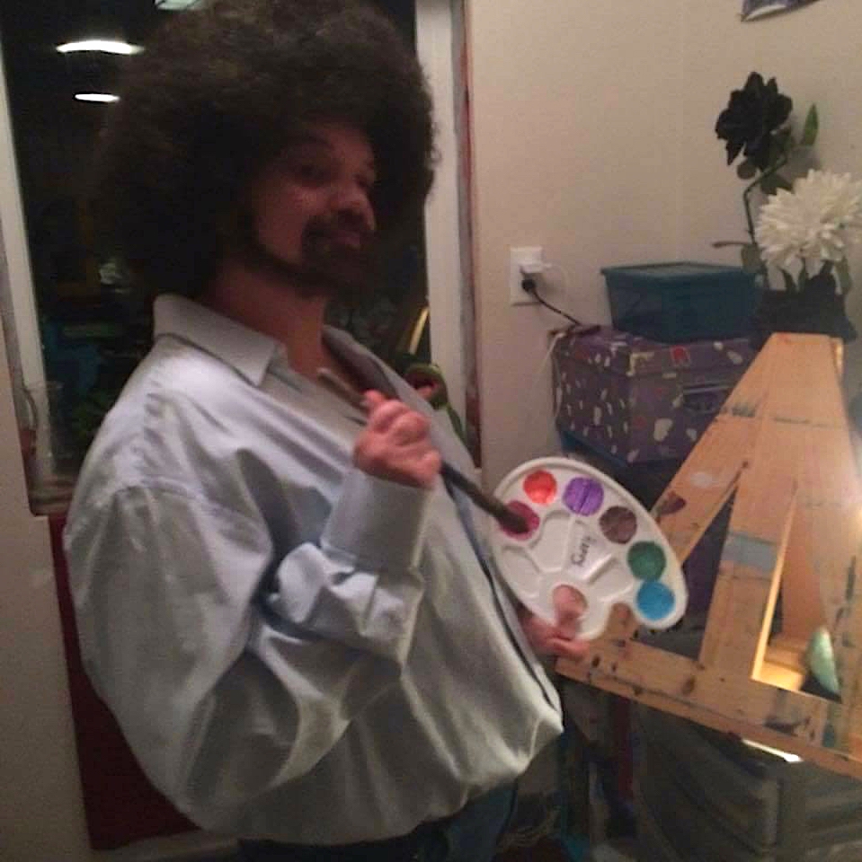 Our Trish channeling Bob Ross