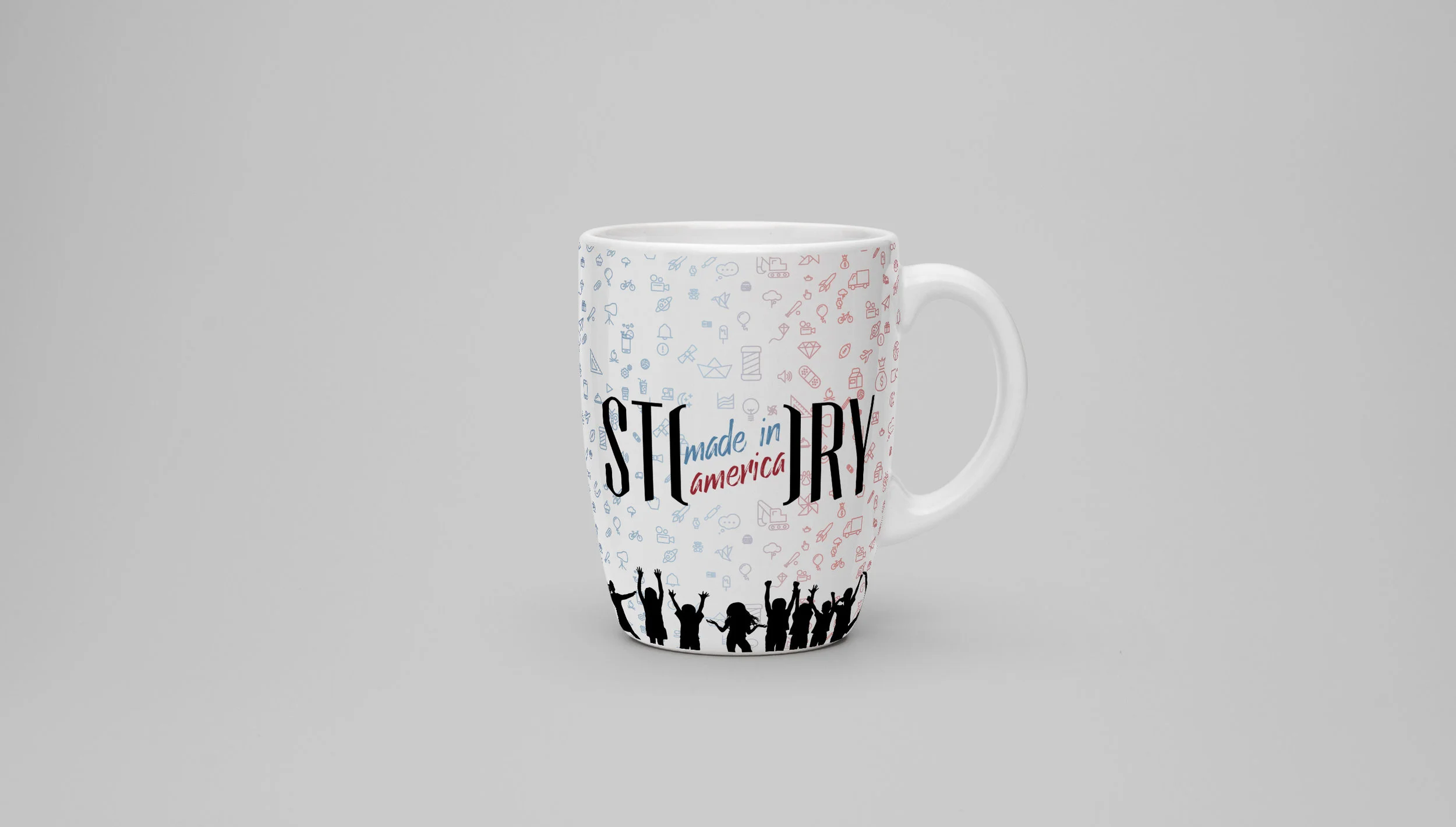DESIGN - Created a mug to be used as promotional merchandise.