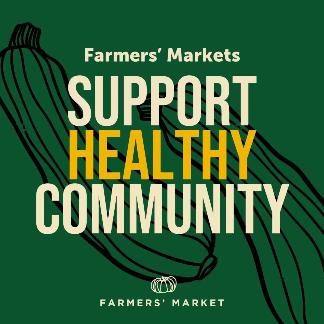 Farmers markets contribute to healthy communities in more than one way:
 
🍎 by increasing access to fresh, seasonal and local products and establishing relationships between farmers and consumers

🥕by supporting small businesses and a thriving loca