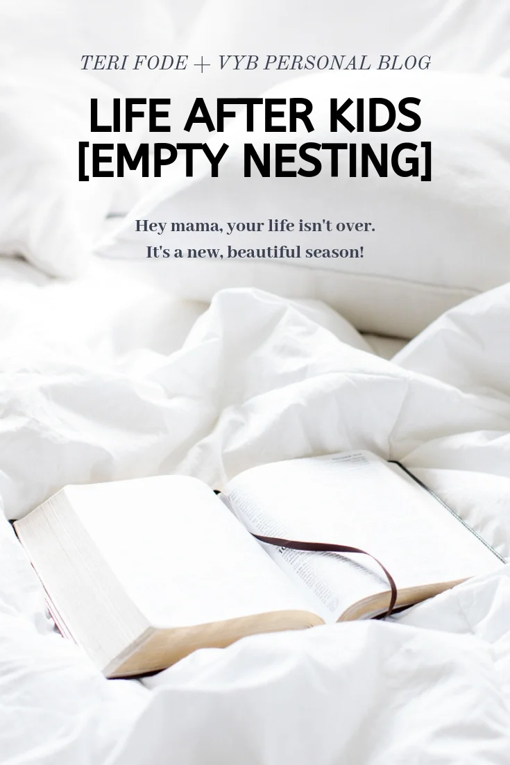 Empty nesting doesn’t have to be empty nest syndrome. It’s a new season in life. The empty nest can bring newness and joy!