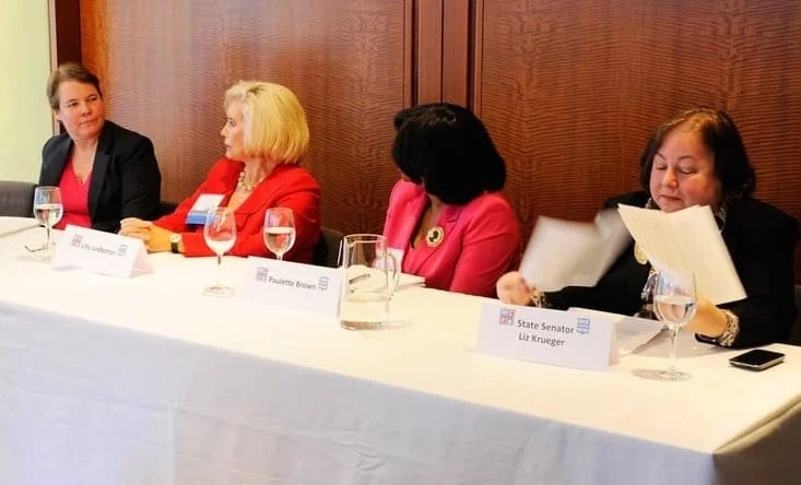 Martha McBrayer joins women's equality activist Lilly Ledbetter, Edwards Wildman Chief Diversity Officer Paulette Brown Esq., and New York State Senator Liz Krueger to discuss gender discrimination in the law at the Women's Campaign Fund annual national gala.