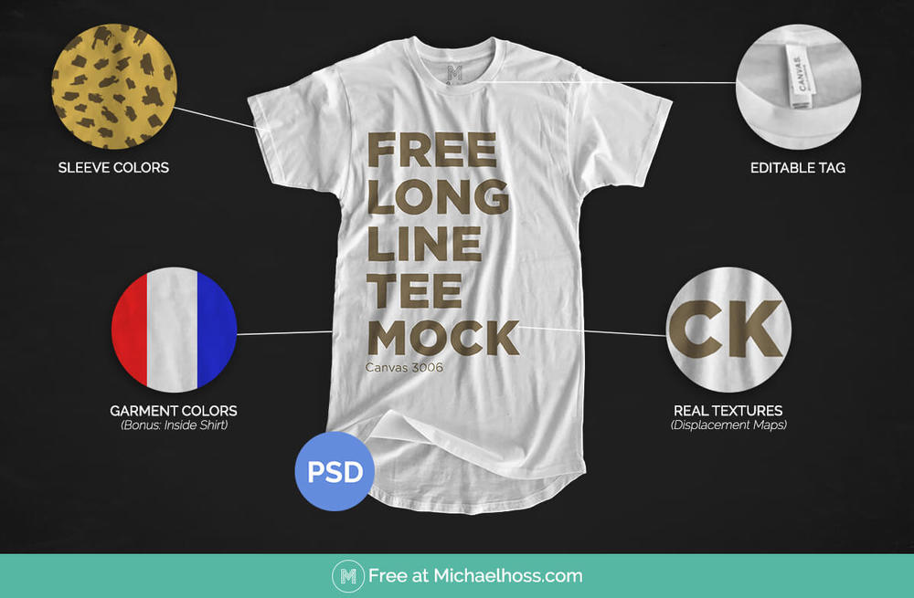 Free Longline T-Shirt Mockup 2016 — Graphic Design Nashville, TN | Logo  Design | Web Design | Full-Service Printing