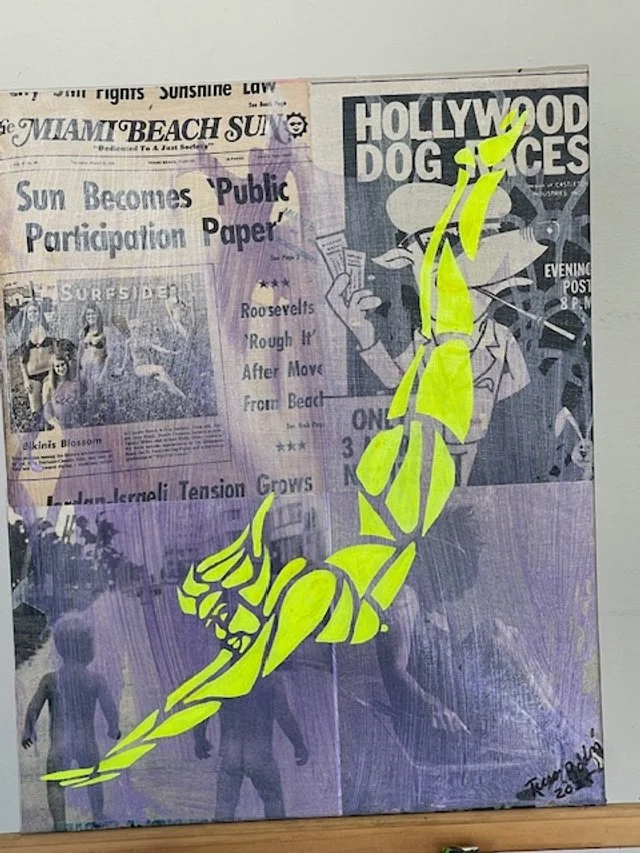 Miami Beach Vintage Series # NEON YELLOW $1,500.00