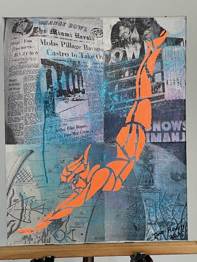 Miami Beach Vintage Series # Orange