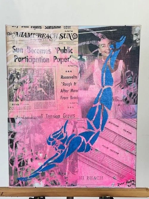 Miami Beach Vintage Series # Metallic Blue $1,500.00