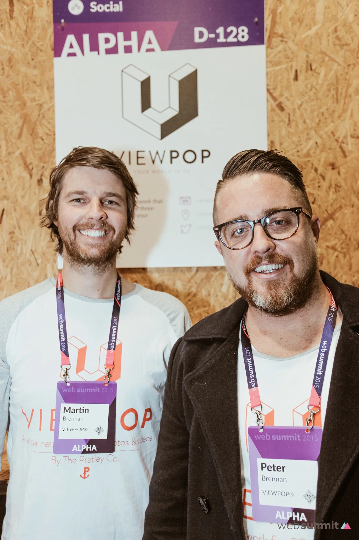 The VIEWPOP Co-Founders in Web Summit's Alpha Village, Day 3.  Dublin.