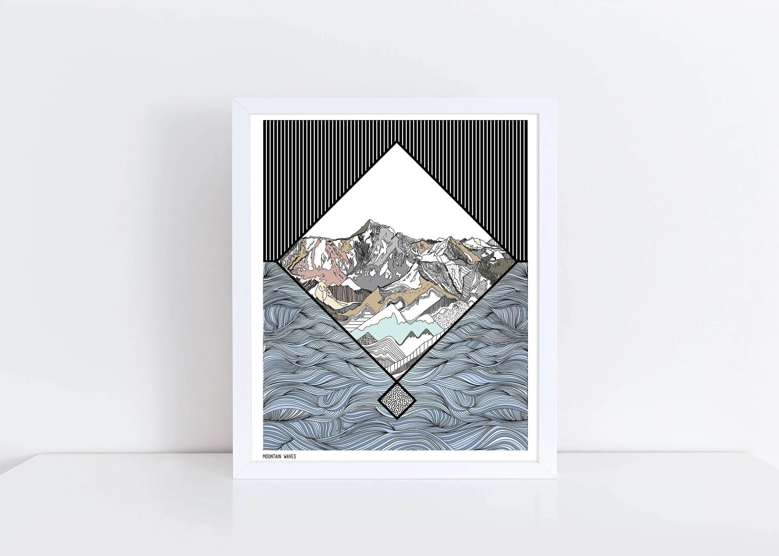 Mountain Waves Print