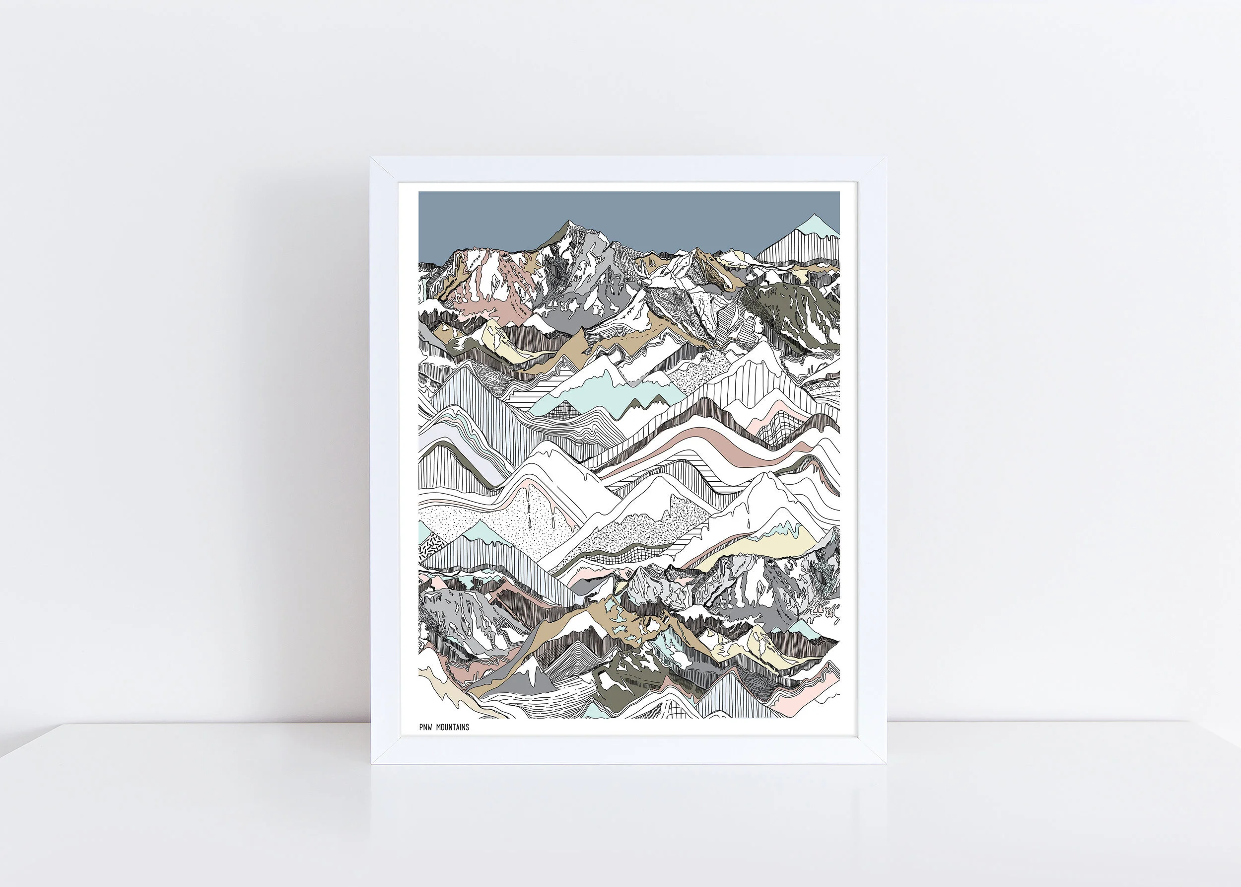 PNW Mountains Print