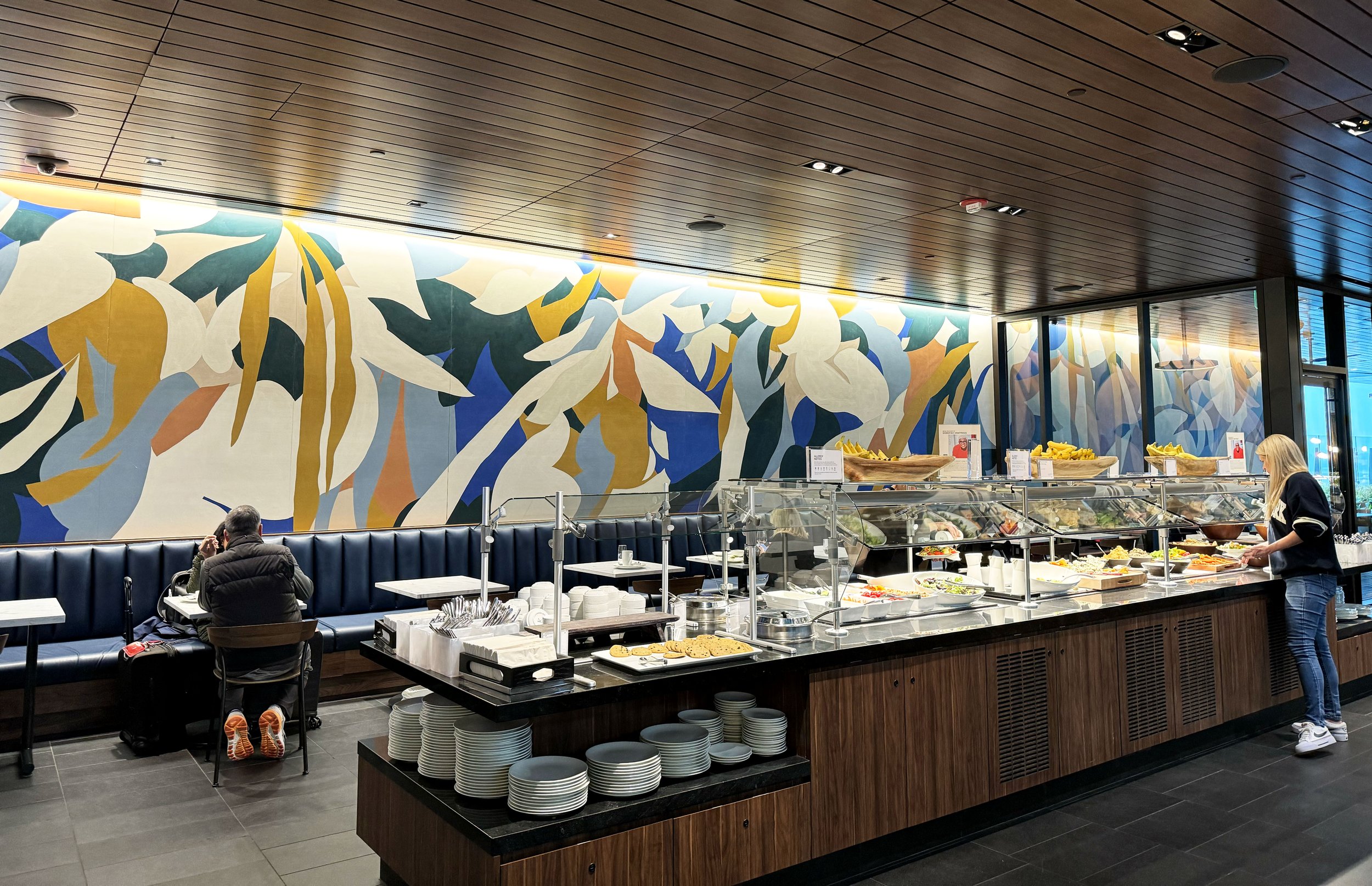 American Express Centurion Lounge in use