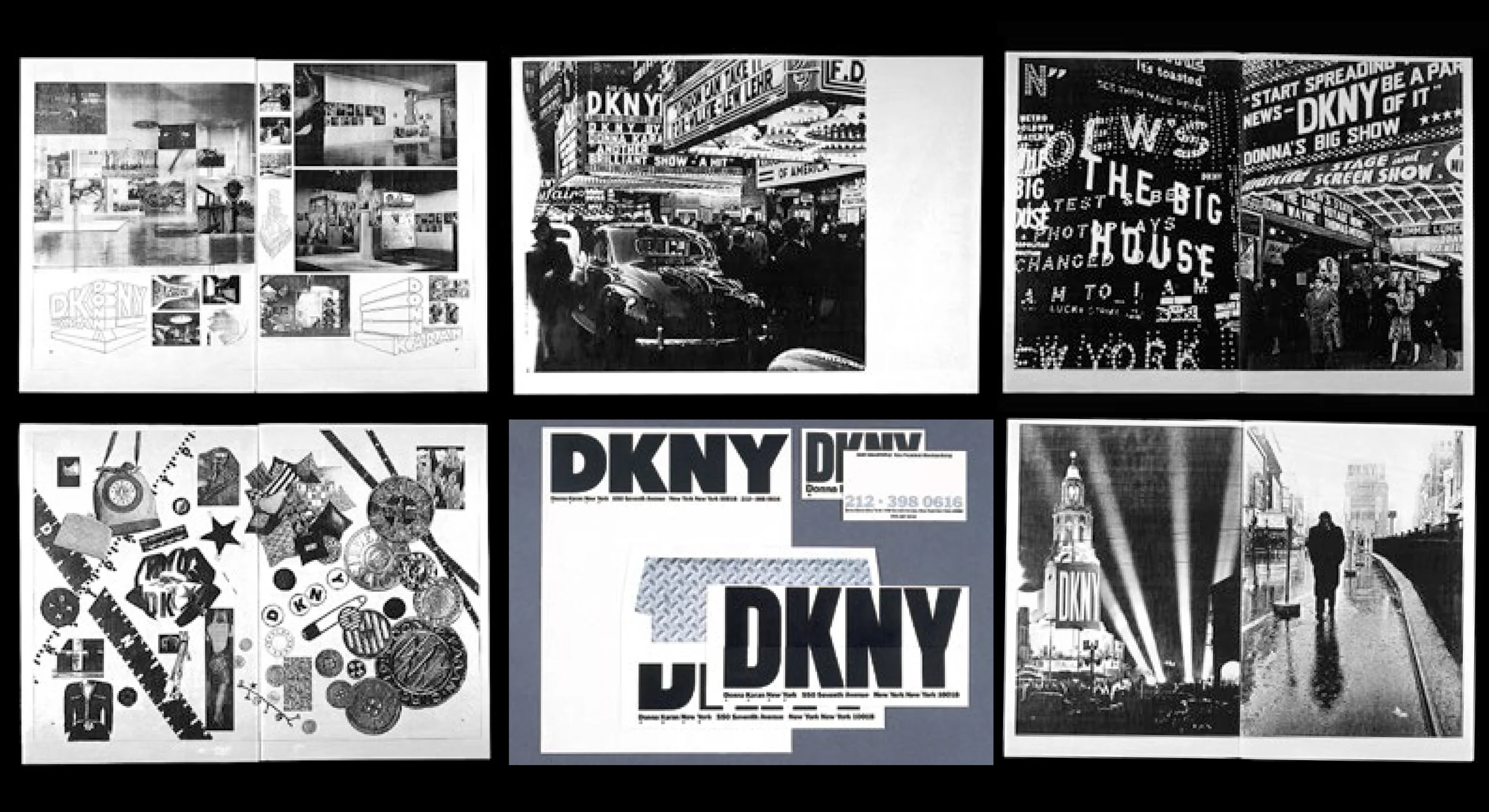  I created a book — rough plans — of how DKNY would become part of the landscape of the city using the textures and a very limited palette. 