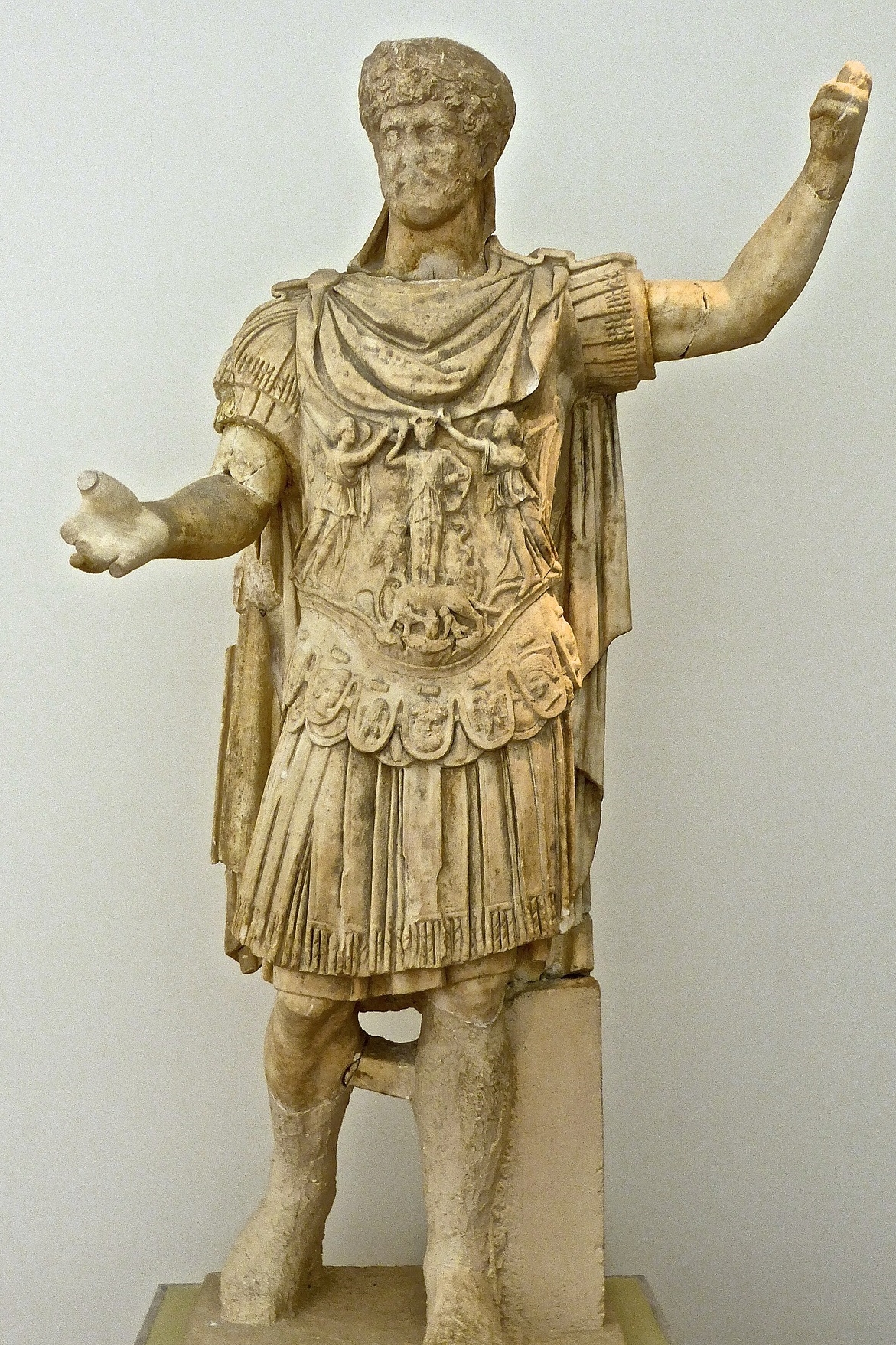 Marble Bust of the Roman Emperor Hadrian from Olympia, Greece