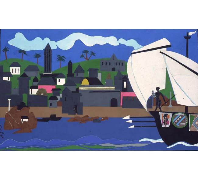 Fun Fact: A Black Odyssey by Romare Bearden, an artist of the Harlem Renaissance, reinterprets the story of a hero's homecoming from the Trojan War in the context of the African Diaspora.