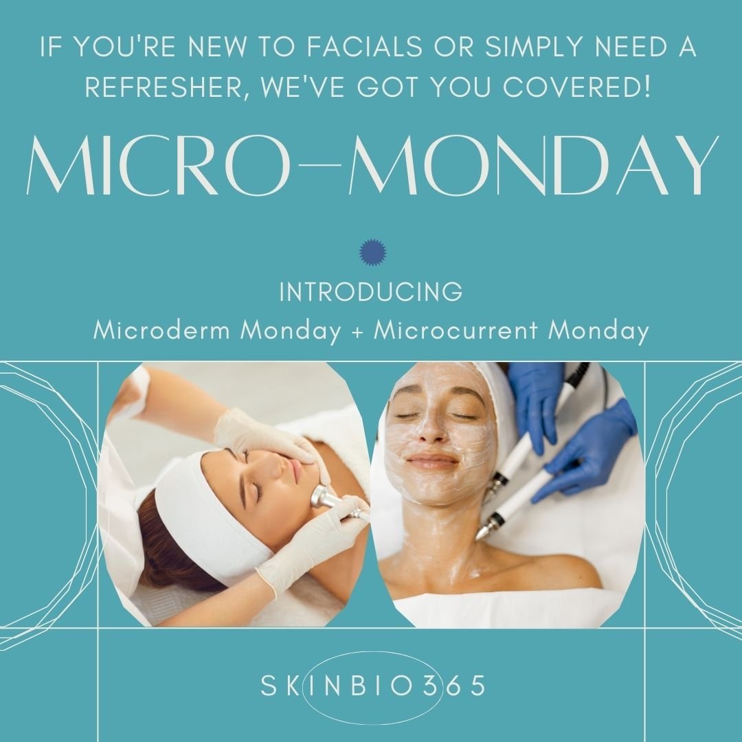 ✨ Unlock Your Radiance ✨

Mondays just got a whole lot brighter! 🌟 Introducing our exclusive Microcurrent and Microdermabrasion treatments at an irresistible discount! 💆&zwj;♀️✨

Say hello to smoother, glowing skin with our expertly crafted treatme