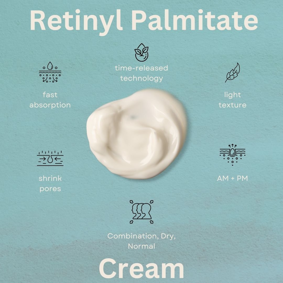 🌟 Unlock Your Radiance with Retinyl Palmitate 🌟

Discover the secret to healthy, vibrant skin with our powerhouse ingredient: Retinyl Palmitate! 💫✨. No more sensitivity, dryness, redness and irritation from harsh retinols.

Say goodbye to fine lin