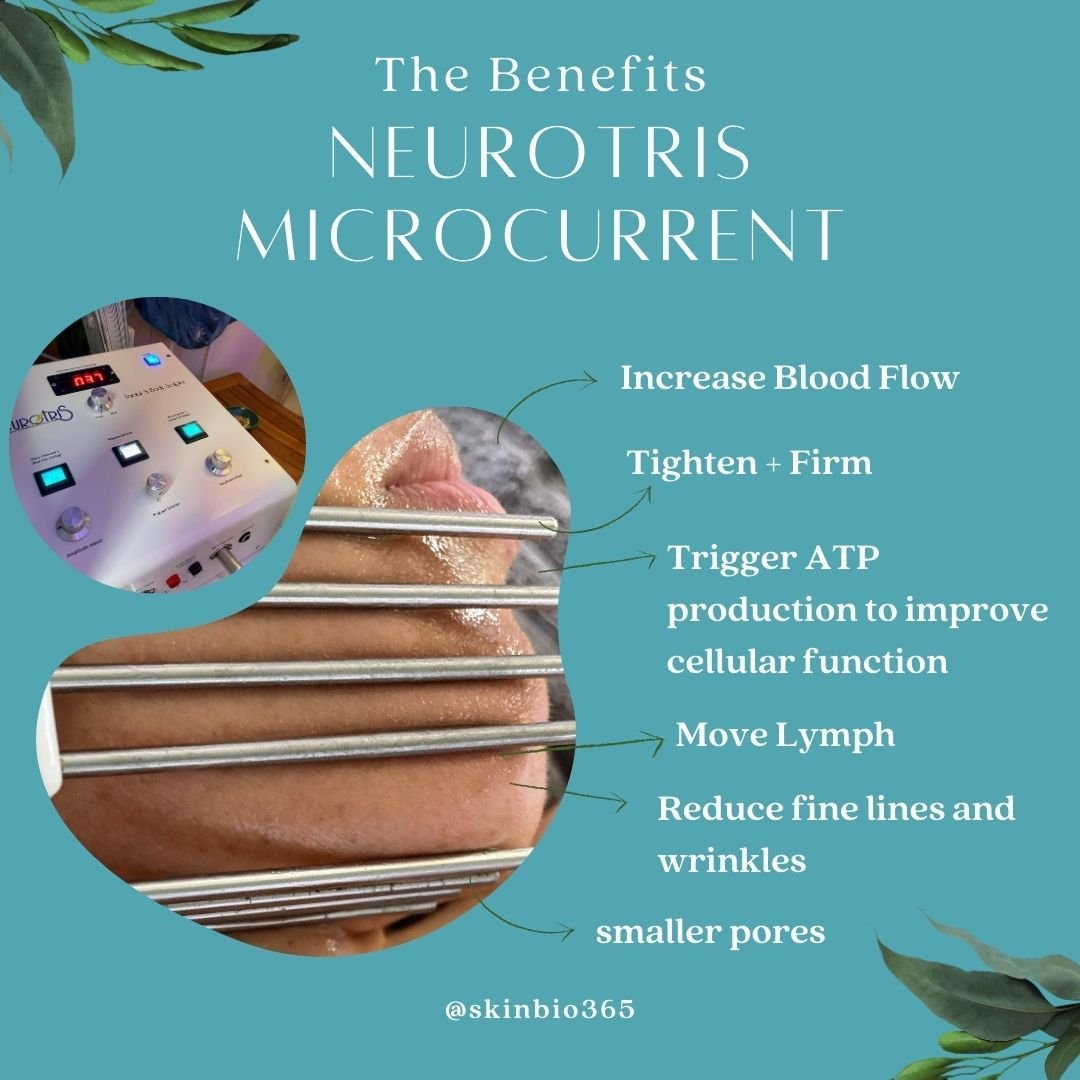 ✨ Say hello to radiant, youthful skin with Neurotris Microcurrent! ✨ The advanced technology utilizes targeted bioelectric signals to diminish fine lines, wrinkles, and creases, leaving your skin revitalized and deeply hydrated for a smoother, softer