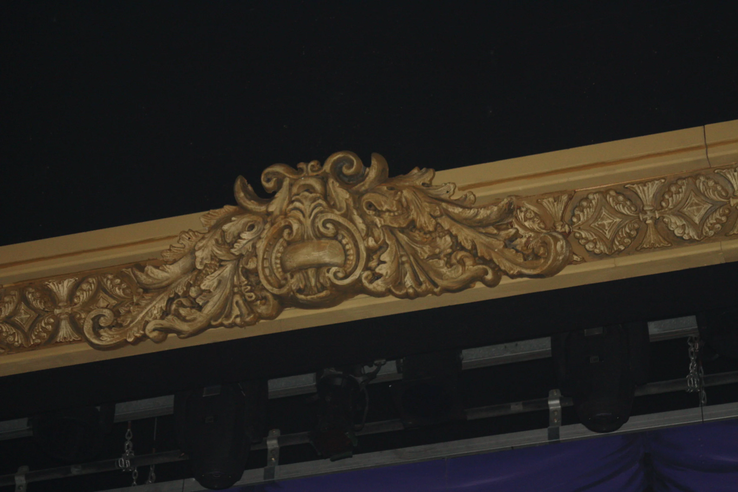 False Proscenium Antiquing Detail
