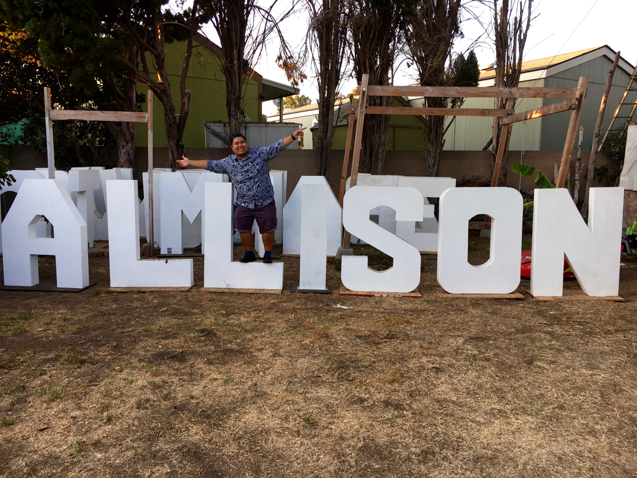 (Thanks Kuya Ivan for making the massive letters for me!)