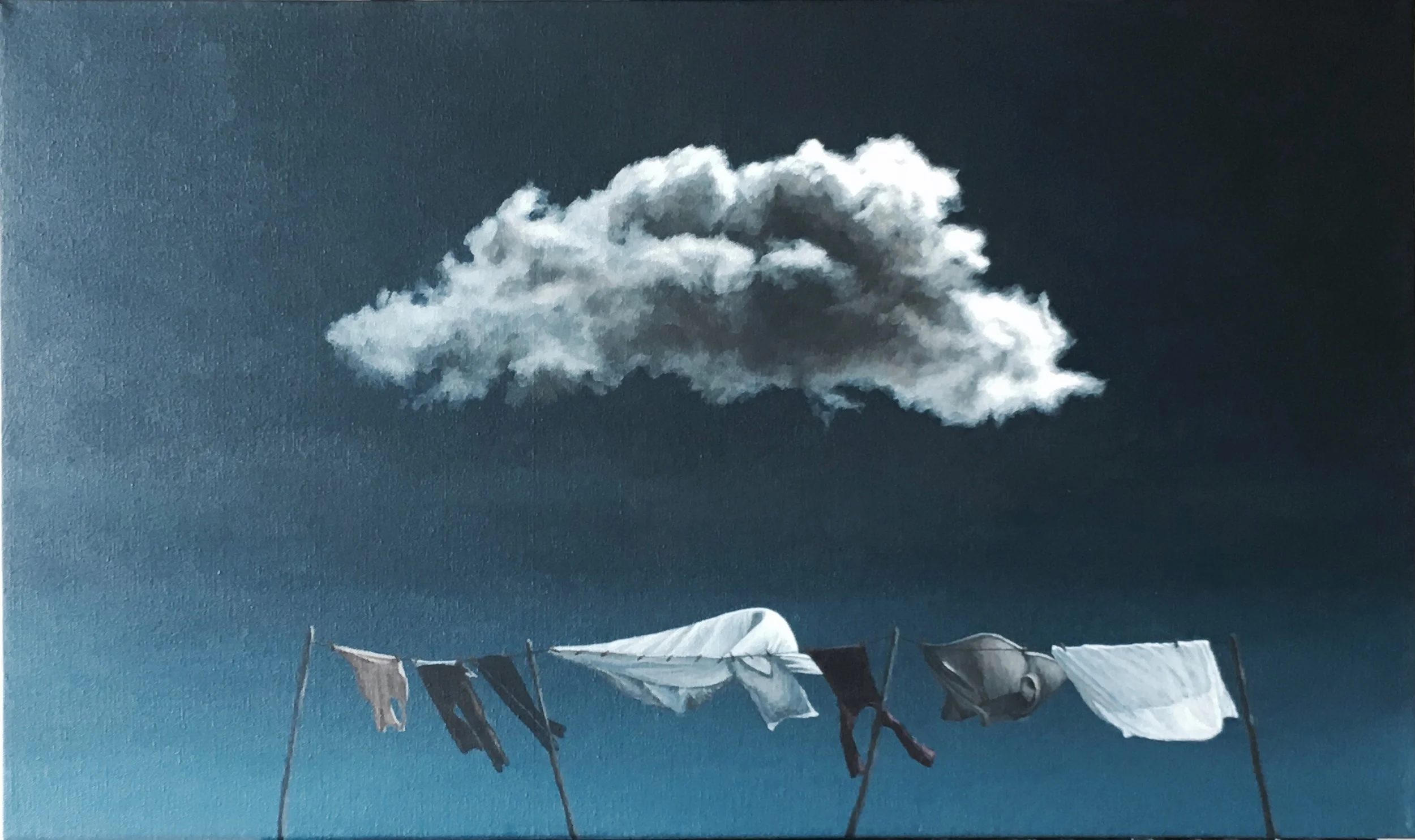 The Cloud Above Me Acrylic on Canvas 18 x 30 inches SOLD