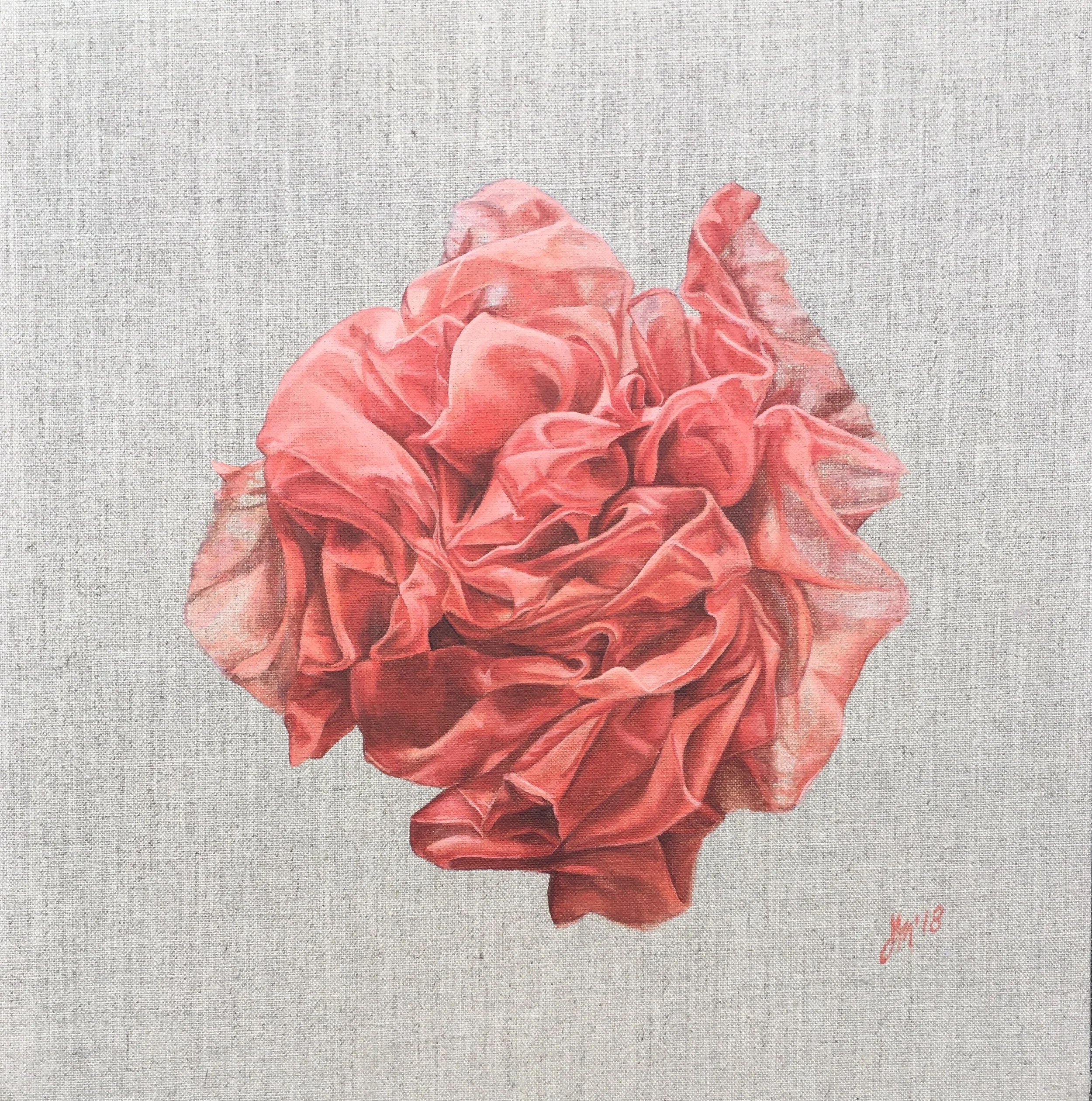 Sheer Pleasure Acrylic on Linen Board 40 x 40 cm $1100.