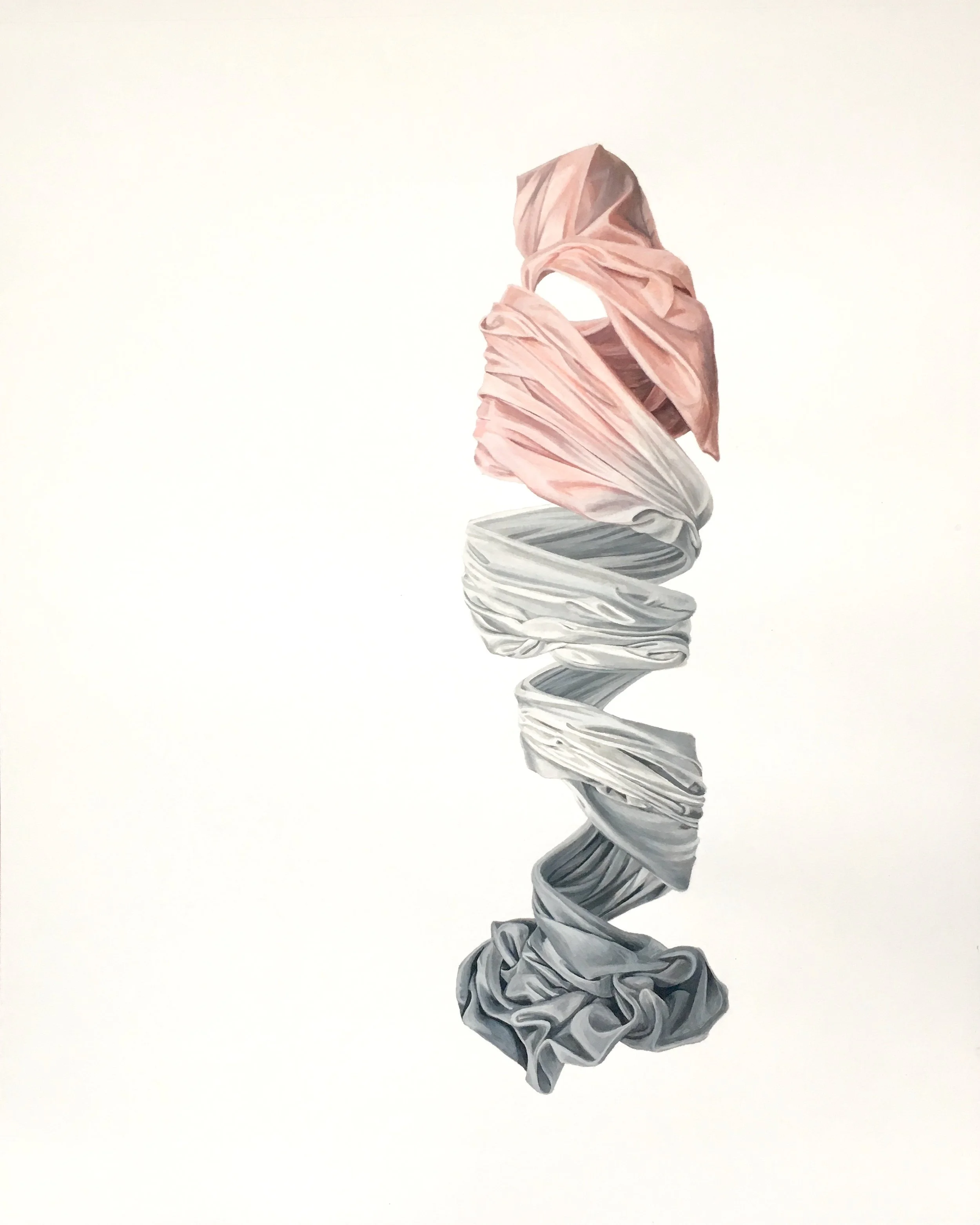 Twisted Pillar Gouache on Paper 14 x 17 inches SOLD