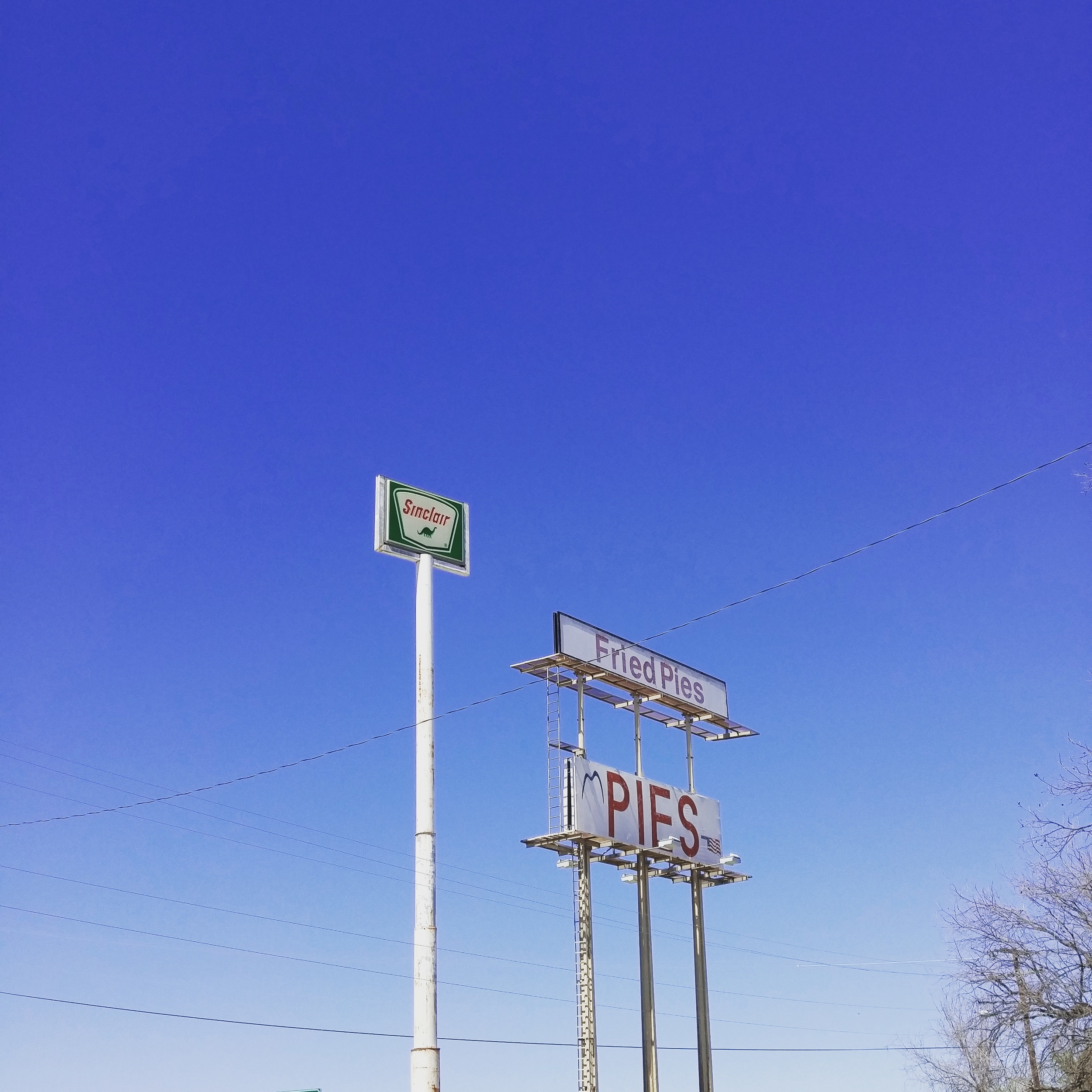 Pies outside of Davis, OK.